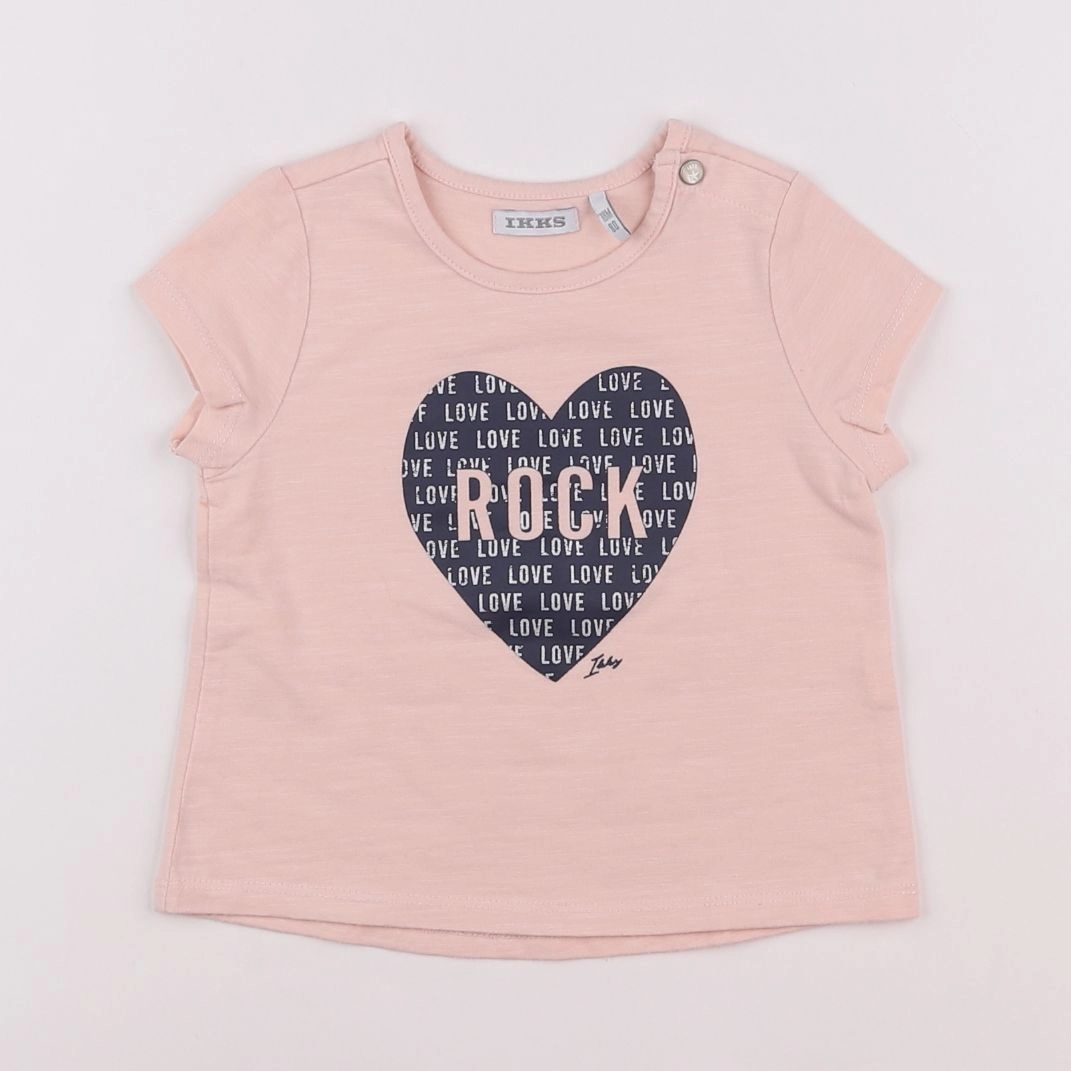 IKKS - tee-shirt rose - 18 mois