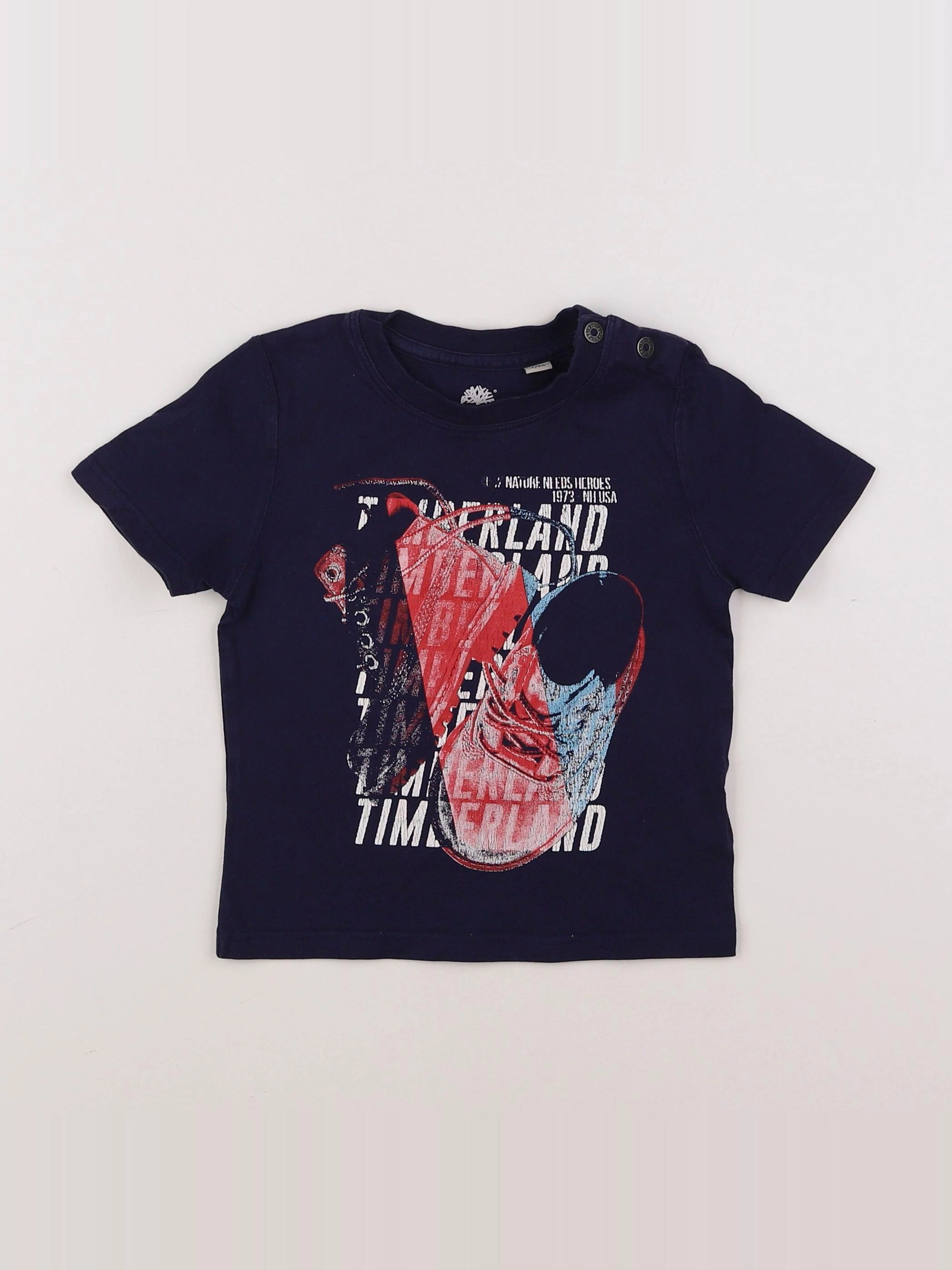 Timberland - tee-shirt bleu - 2 ans