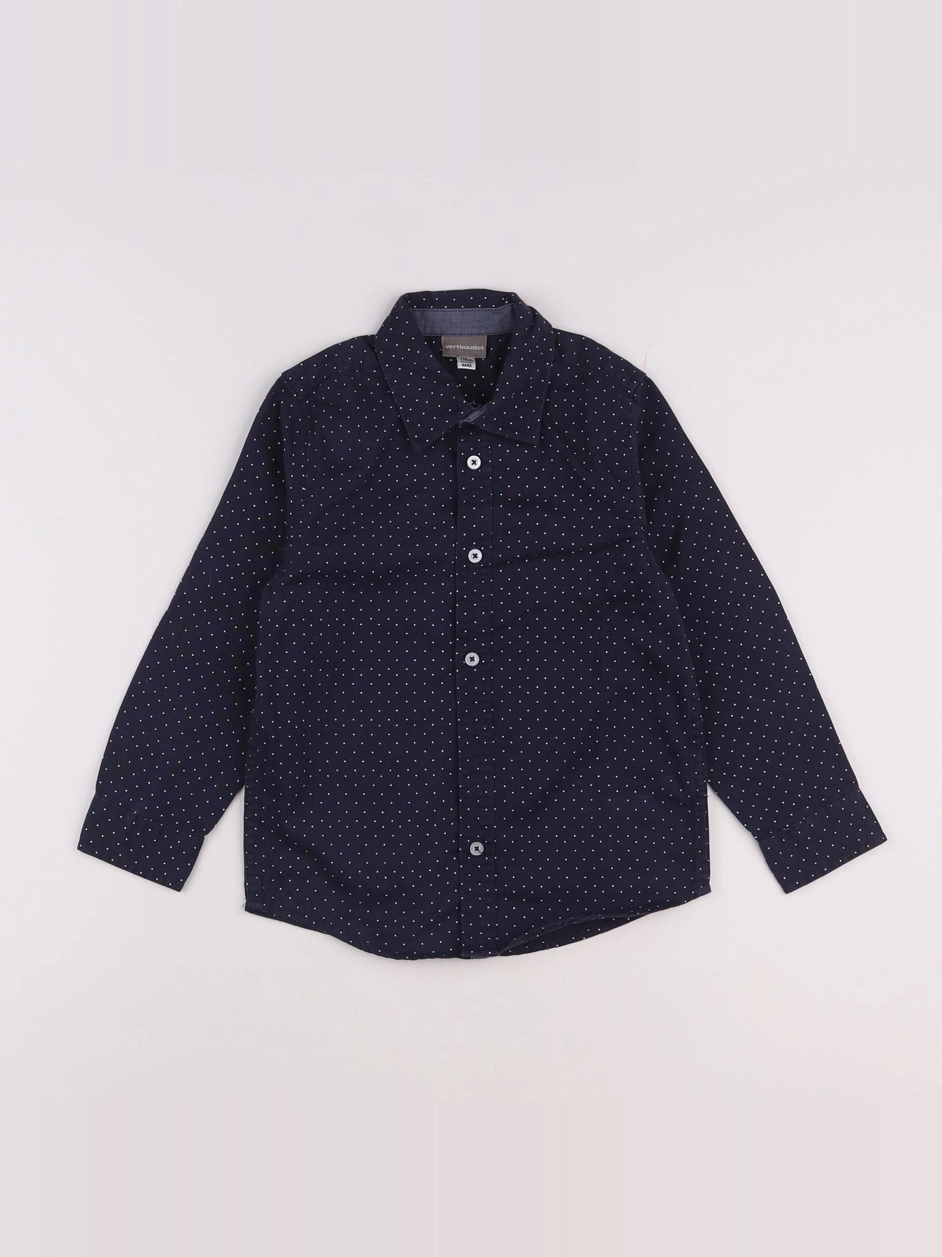 Vertbaudet - chemise bleu - 6 ans