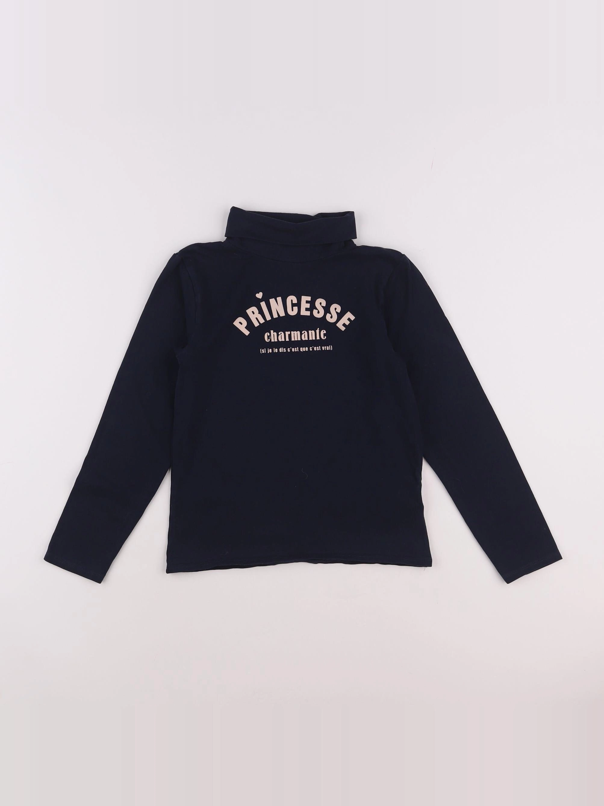 Vertbaudet - sous-pull bleu - 8 ans
