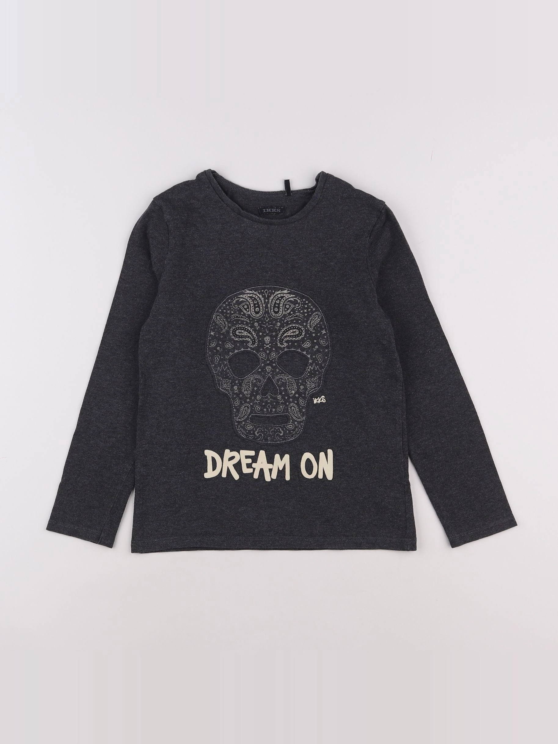 IKKS - tee-shirt gris - 8 ans