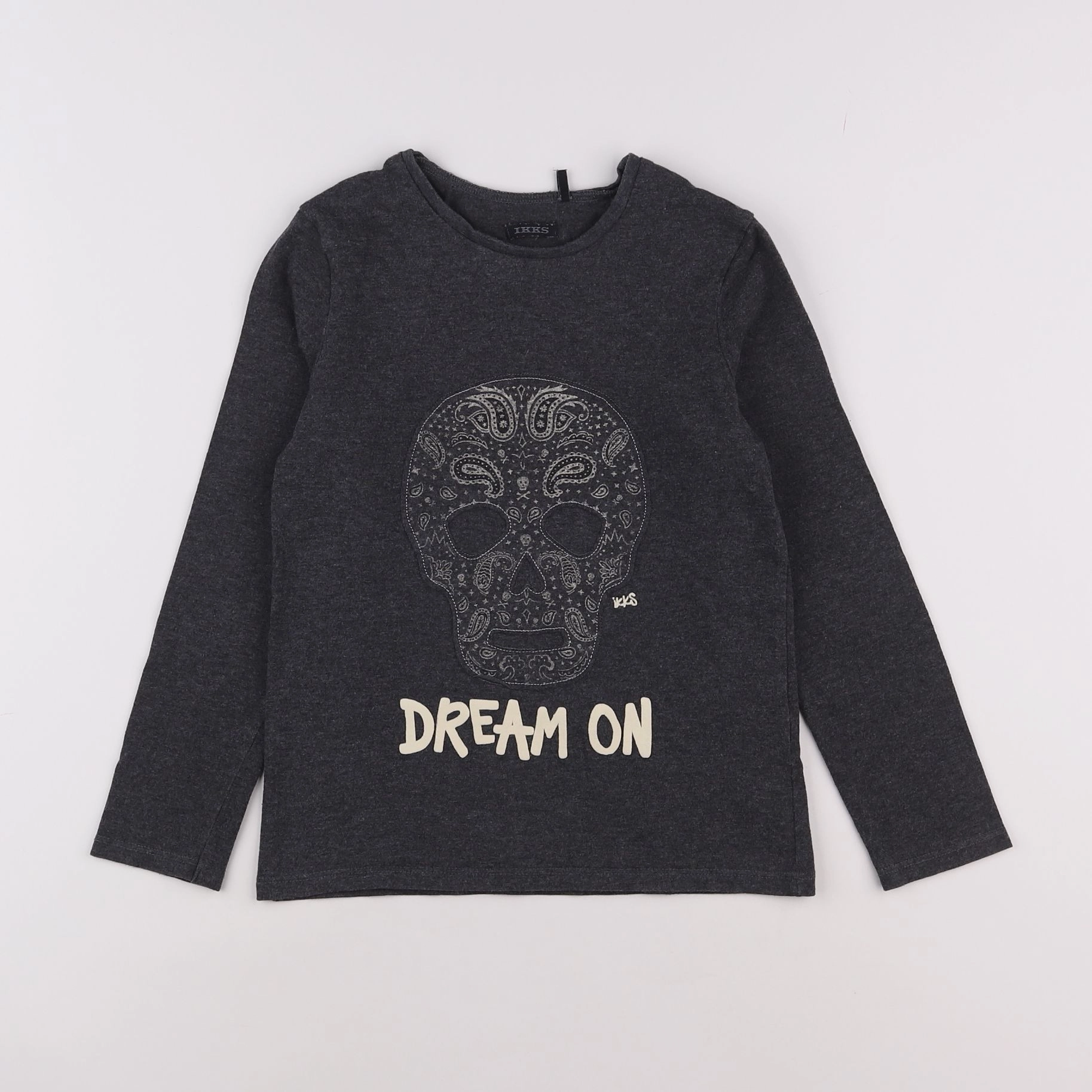 IKKS - tee-shirt gris - 8 ans