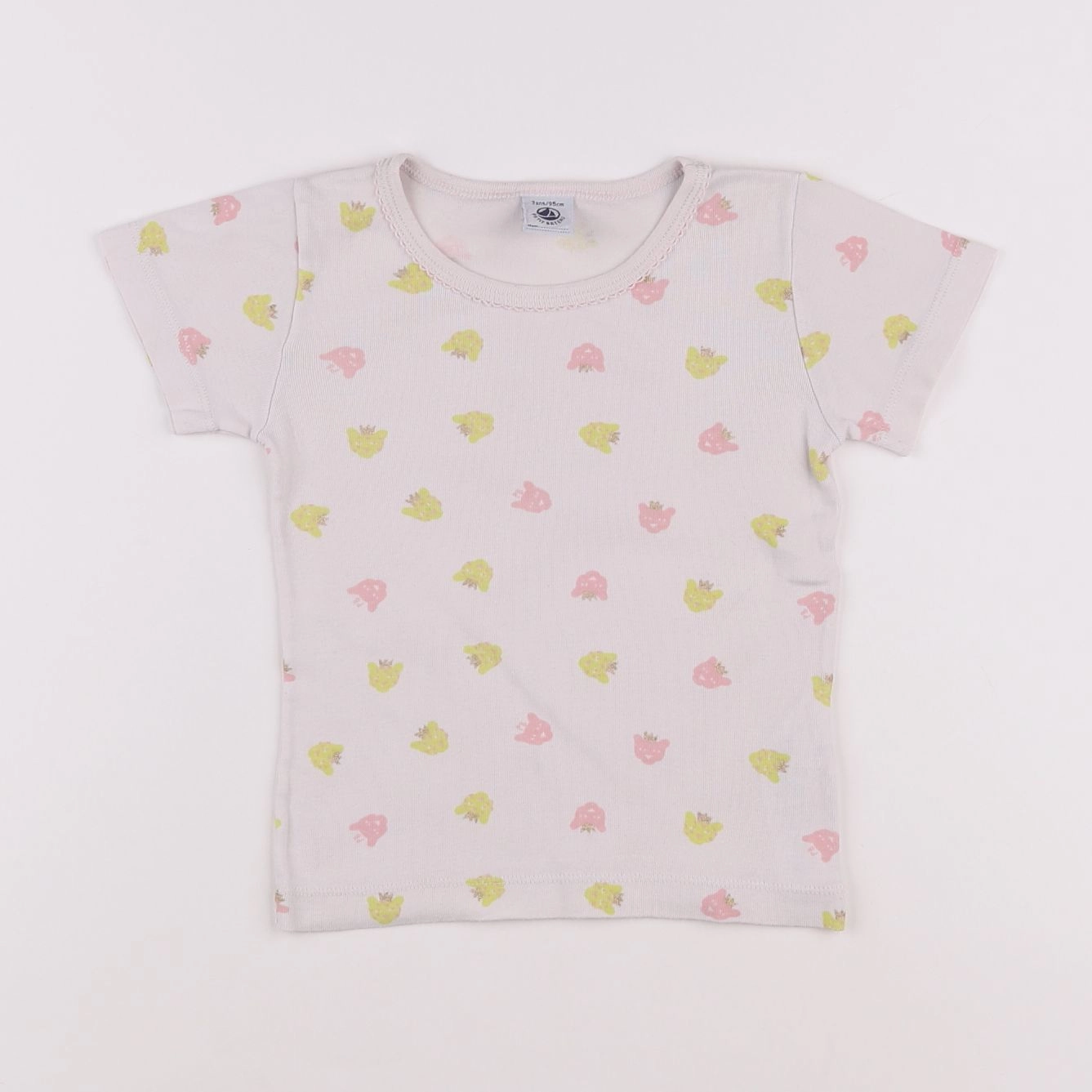 Petit Bateau - maillot de corps rose - 3 ans