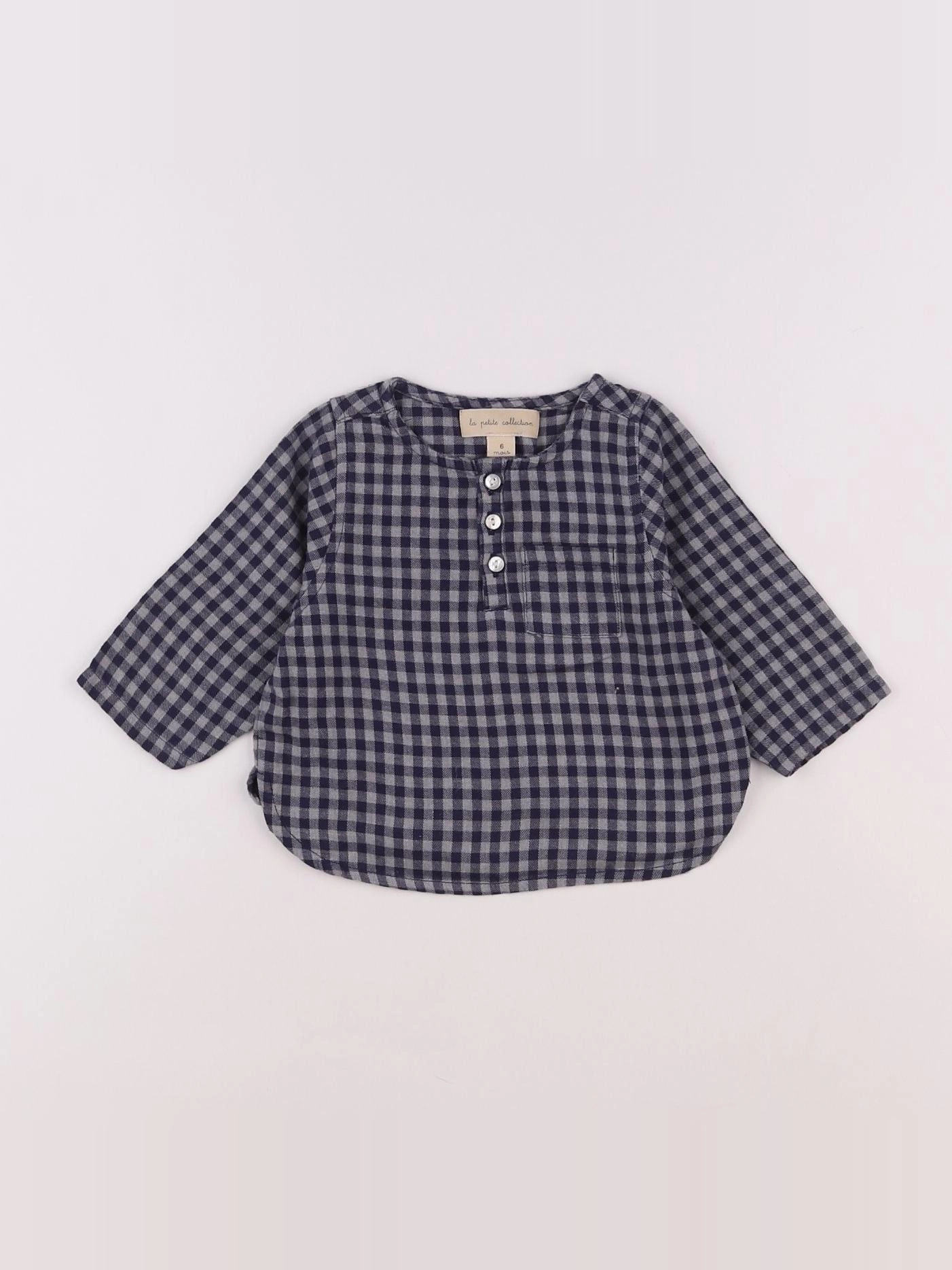La Petite Collection - chemise bleu - 6 mois