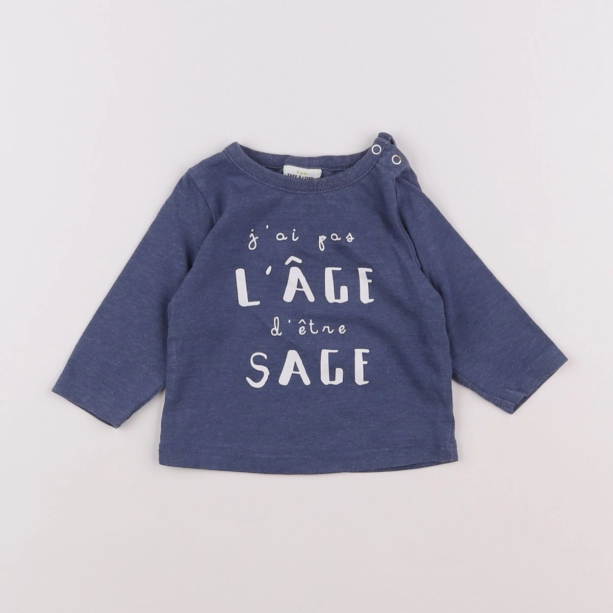 Tape à l'oeil - tee-shirt bleu - 3 mois