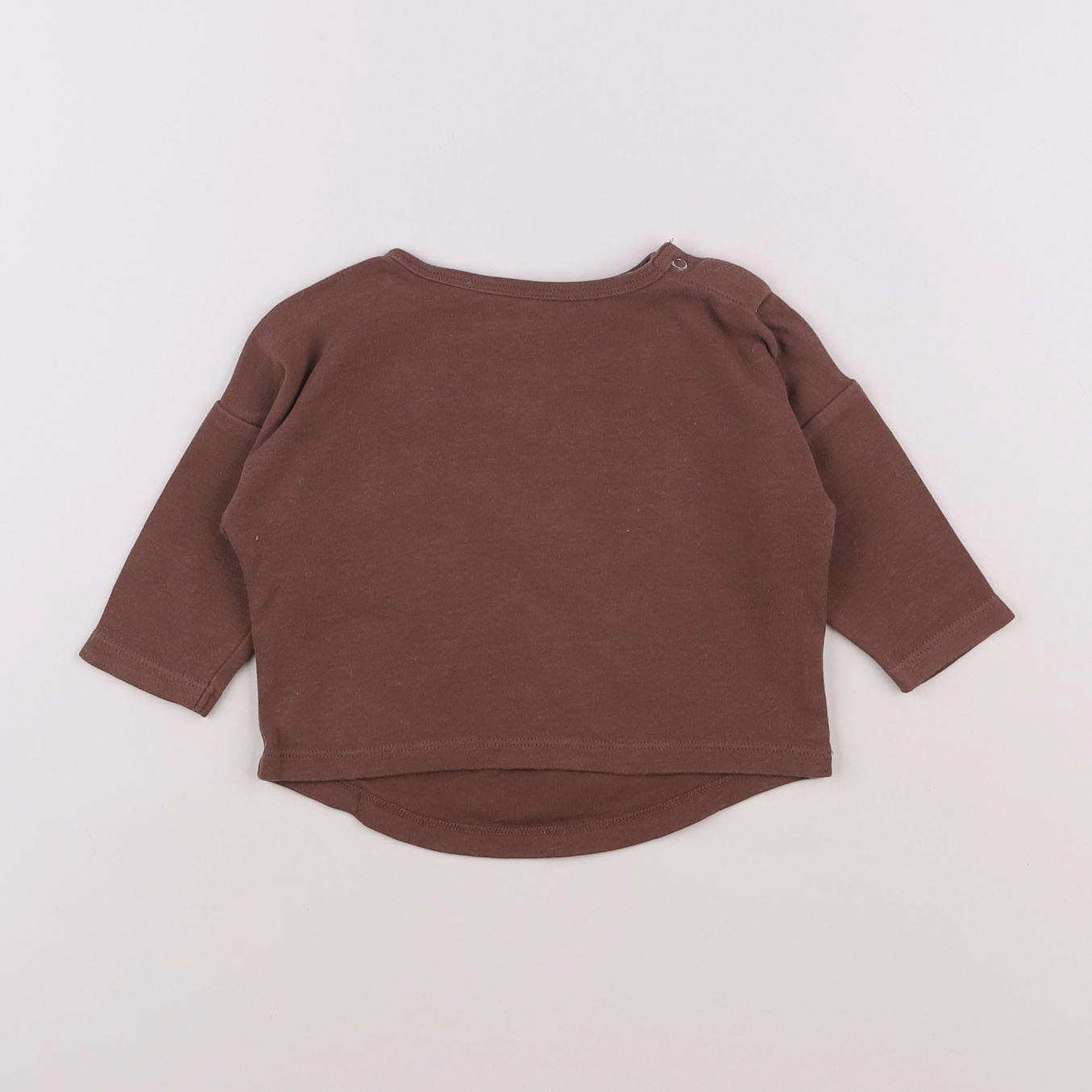 Quincy Mae - tee-shirt marron - 3/6 mois