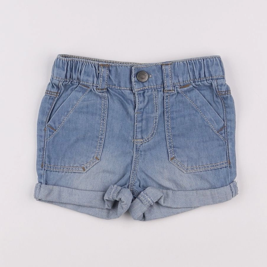 H&M - short bleu - 12 mois