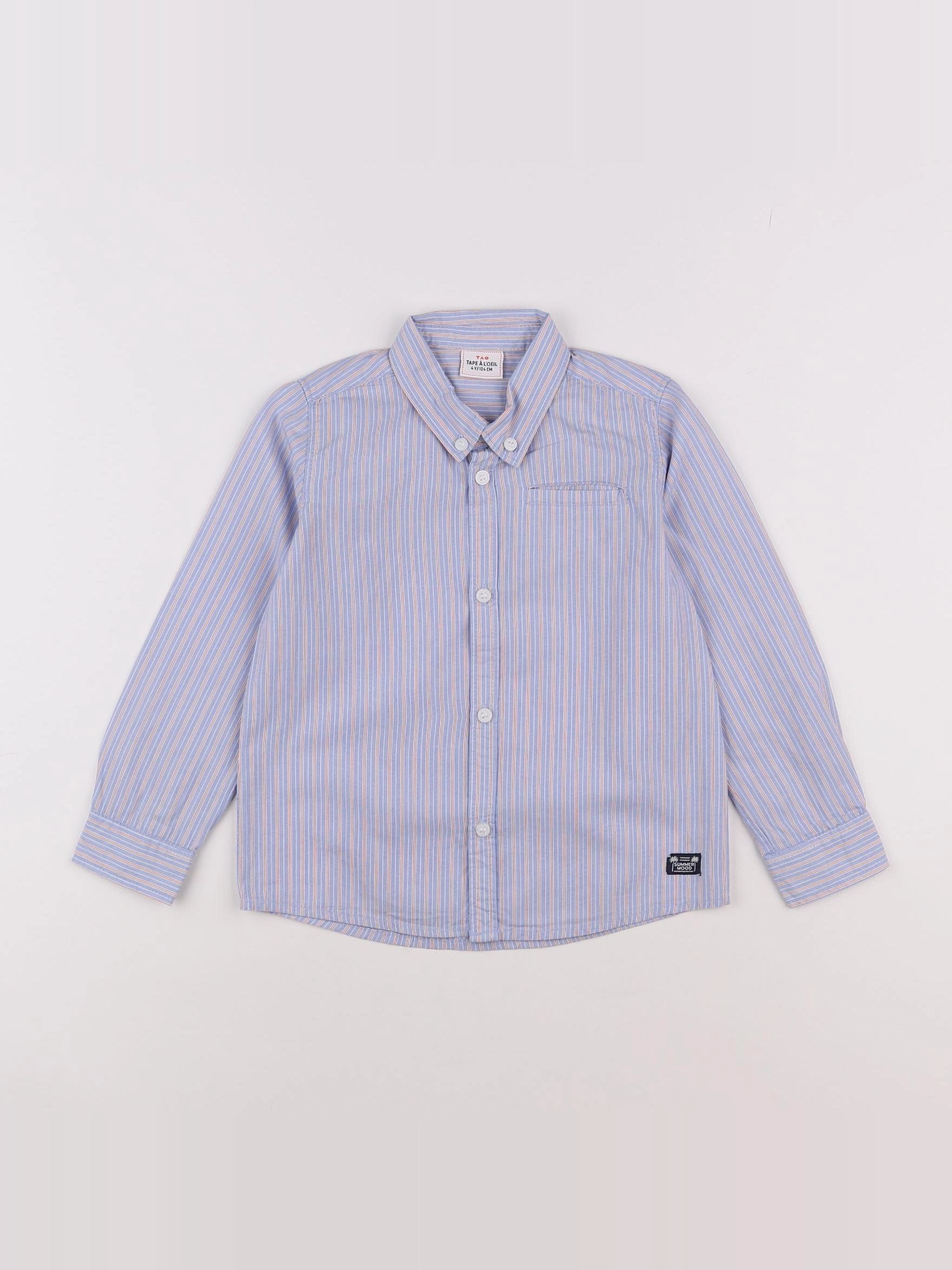 Tape à l'oeil - chemise bleu - 4 ans