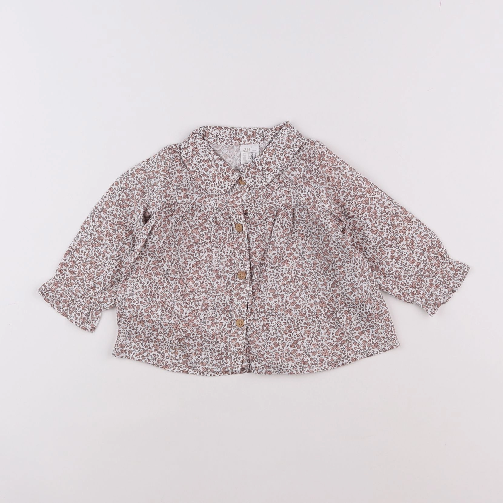 H&M - blouse marron - 3/6 mois