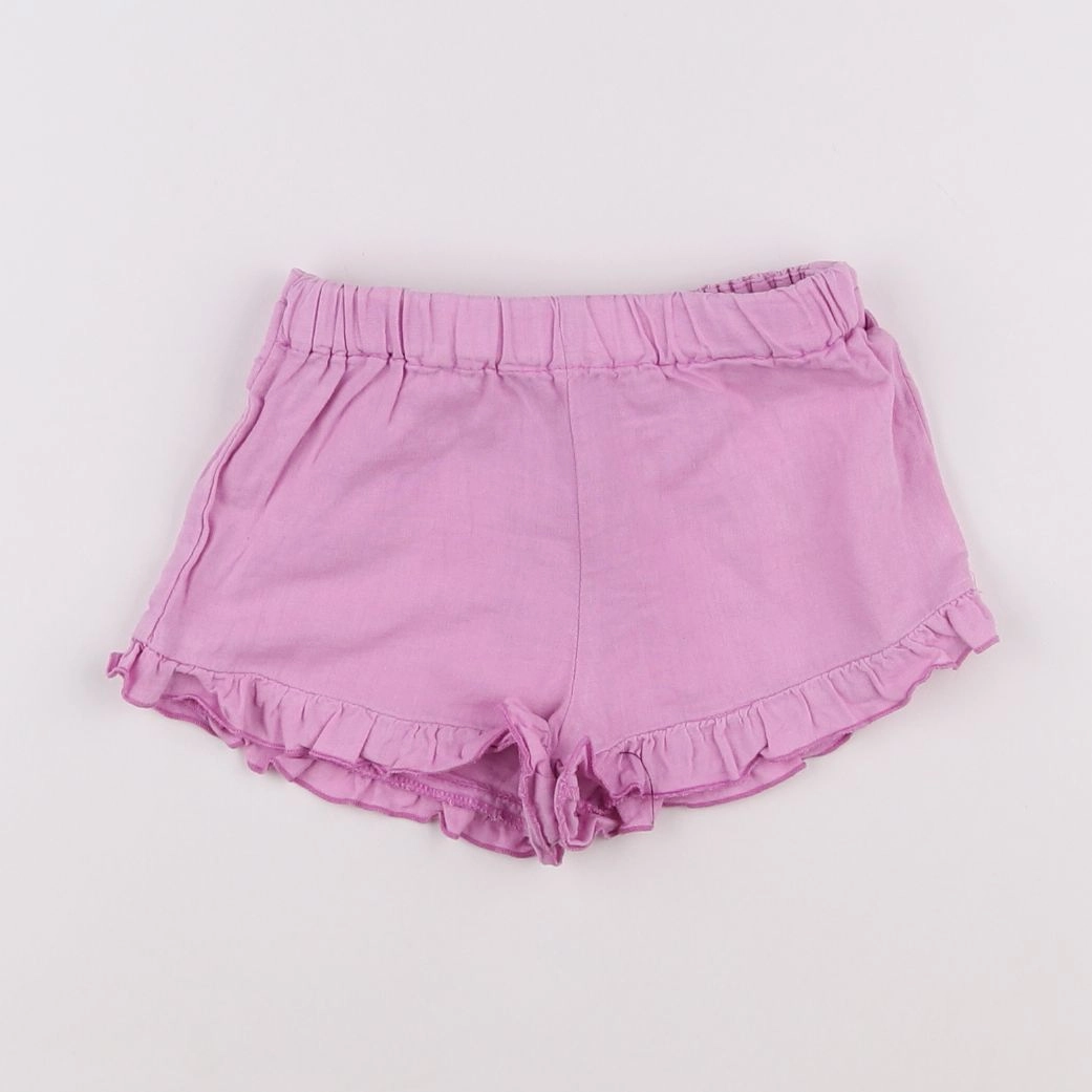 Zara - short rose - 3/12 mois