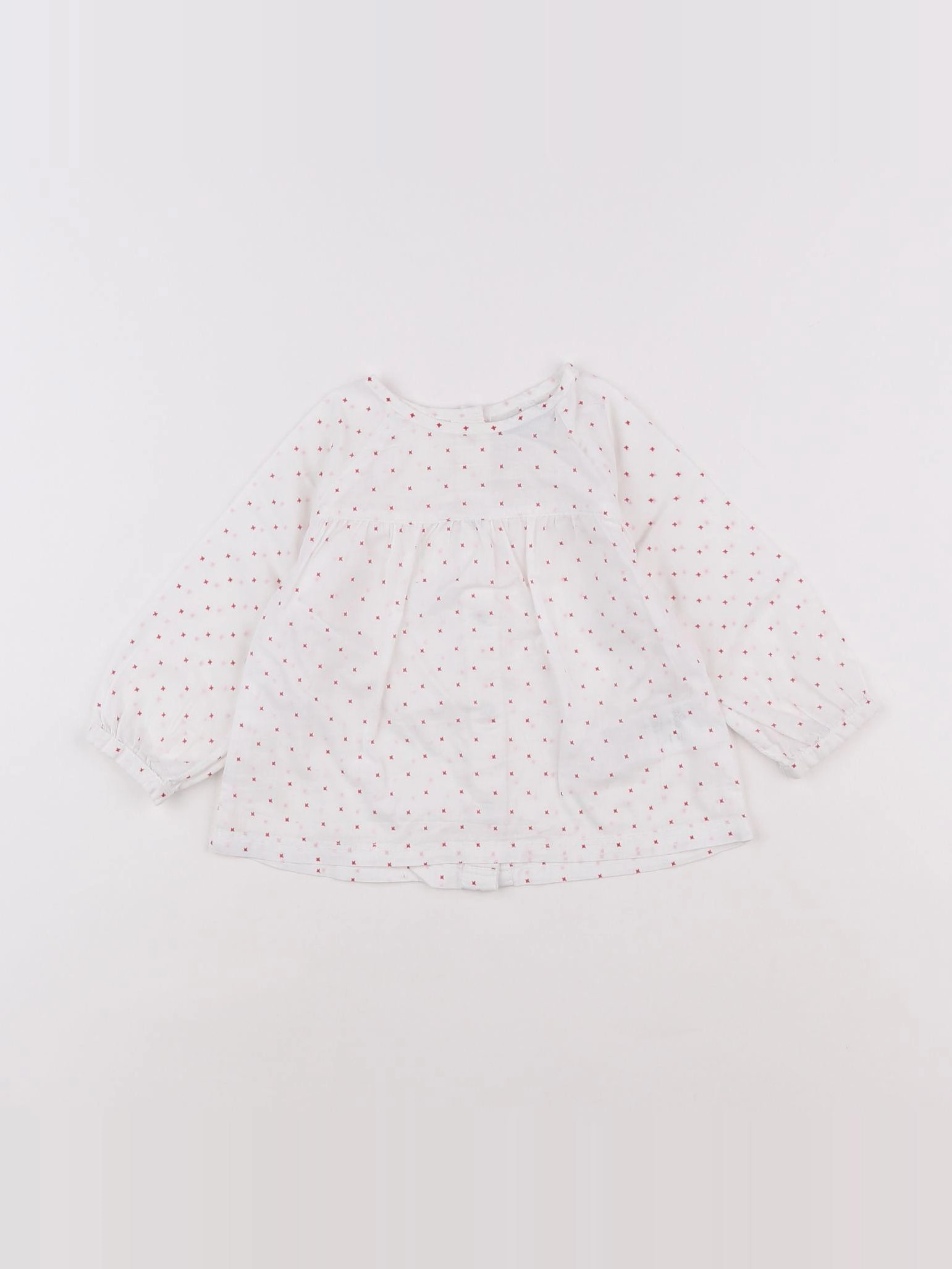 Vertbaudet - blouse blanc - 12 mois