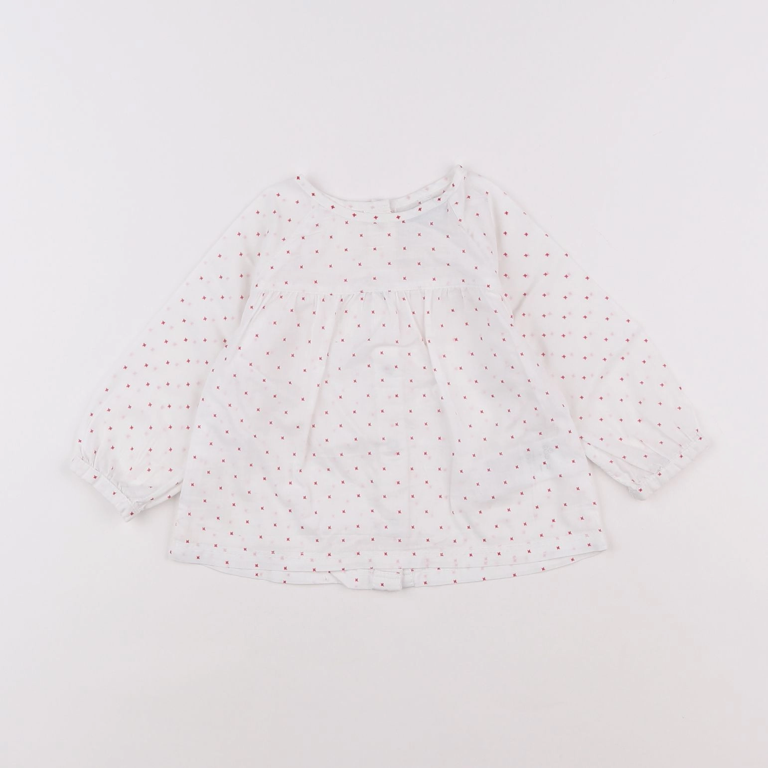 Vertbaudet - blouse blanc - 12 mois