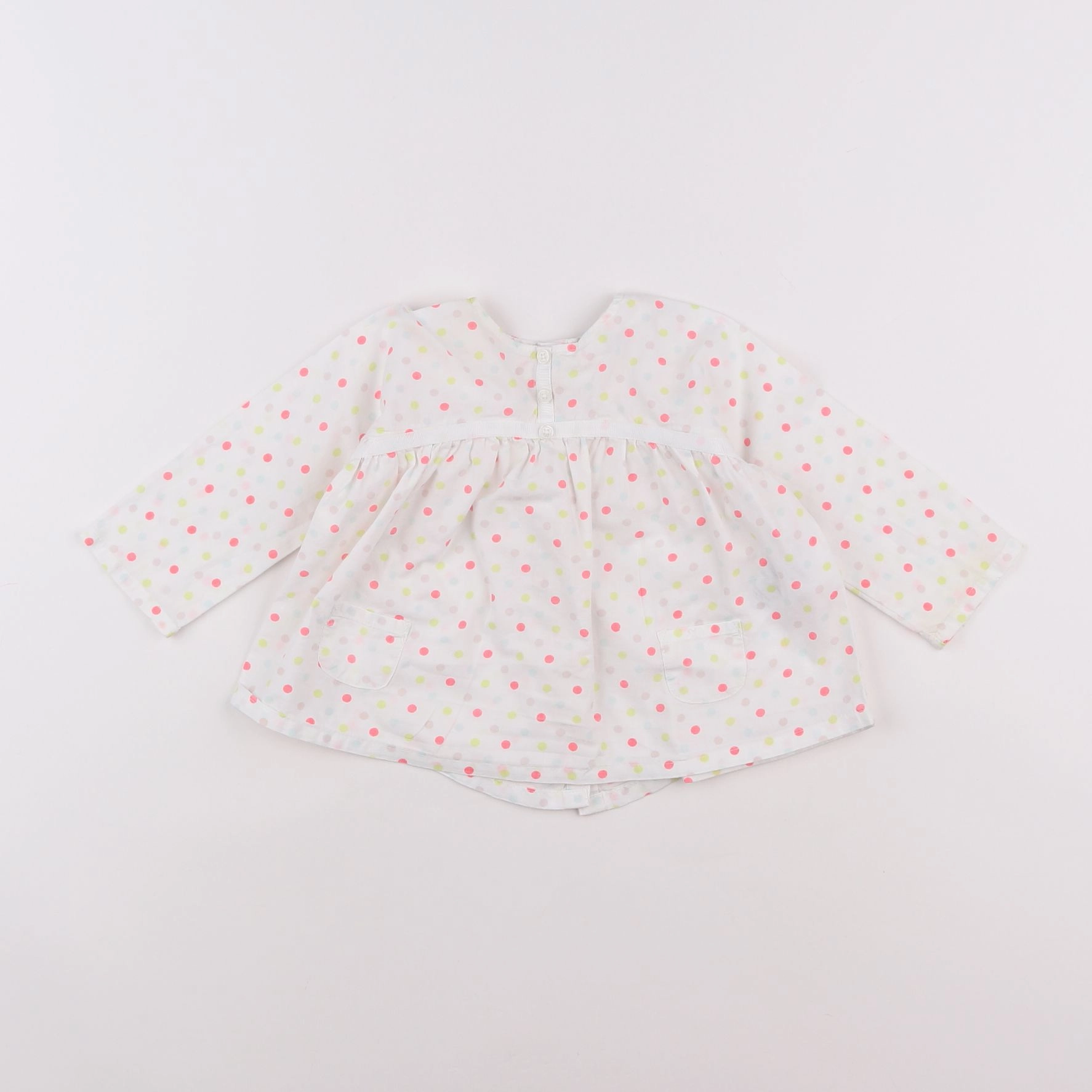 Vertbaudet - blouse blanc - 9 mois