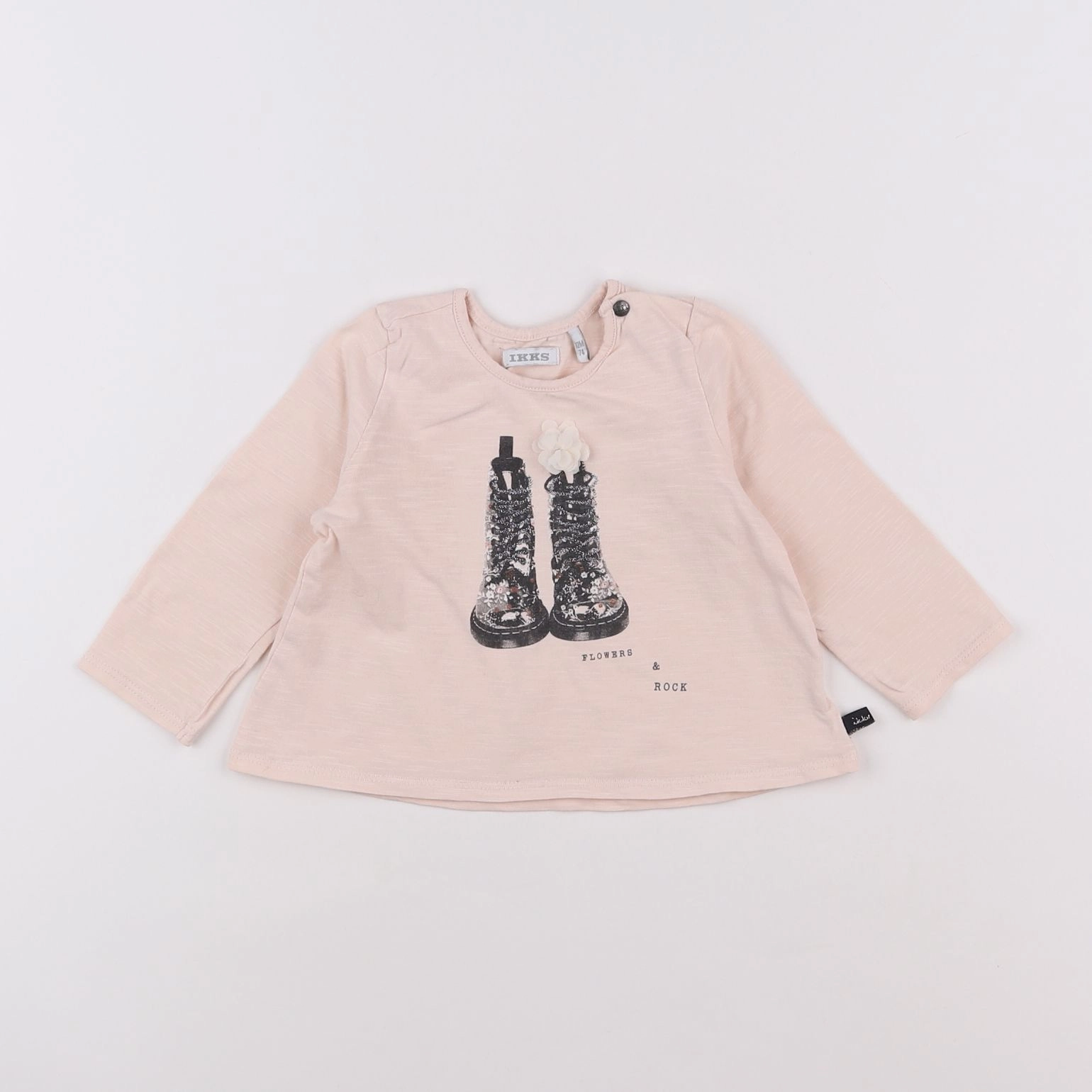 IKKS - tee-shirt rose - 12 mois
