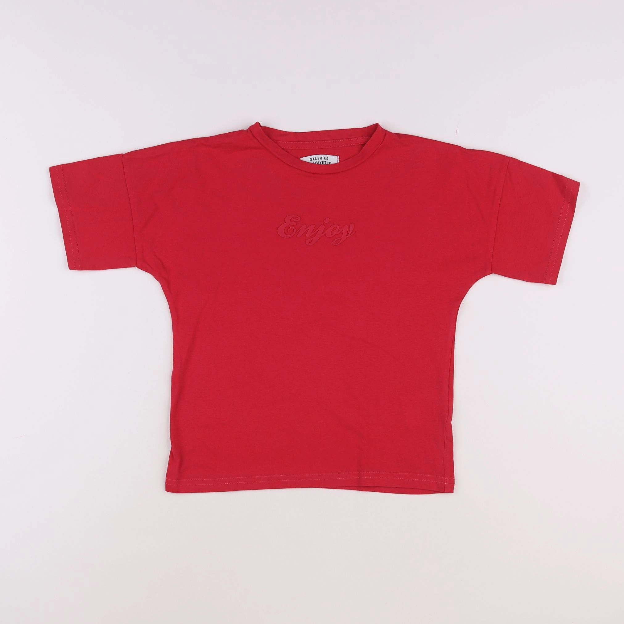 Galeries Lafayette - tee-shirt rouge - 8 ans