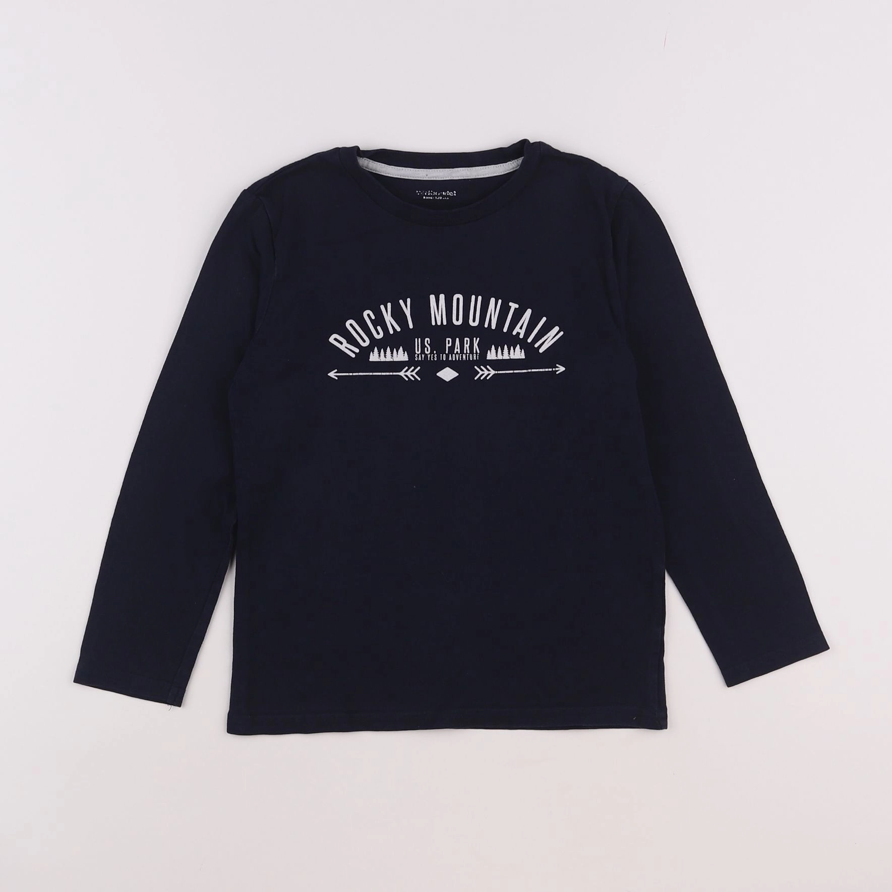 Vertbaudet - tee-shirt bleu - 8 ans