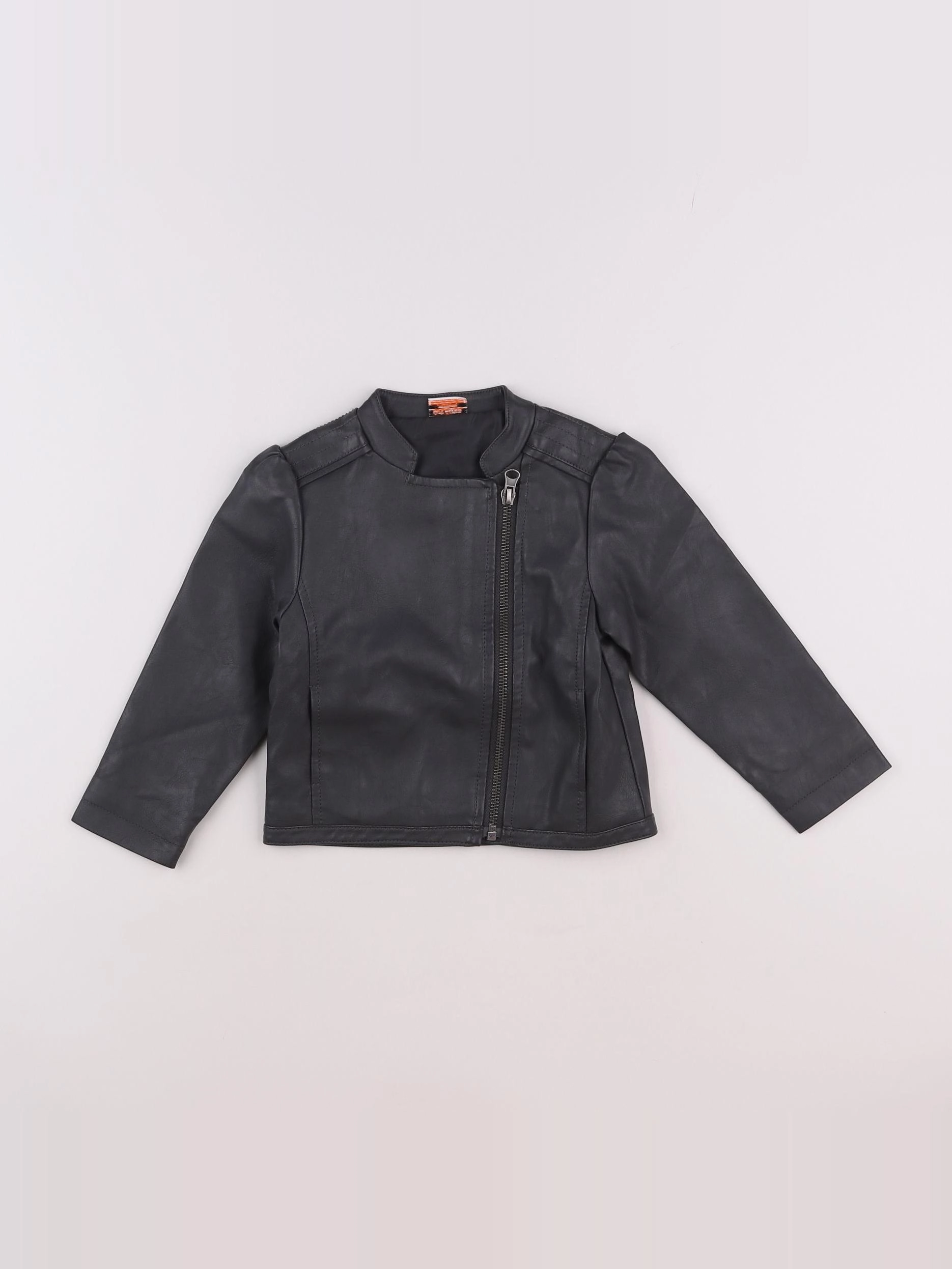 Tape à l'oeil - veste simili cuir gris - 2 ans