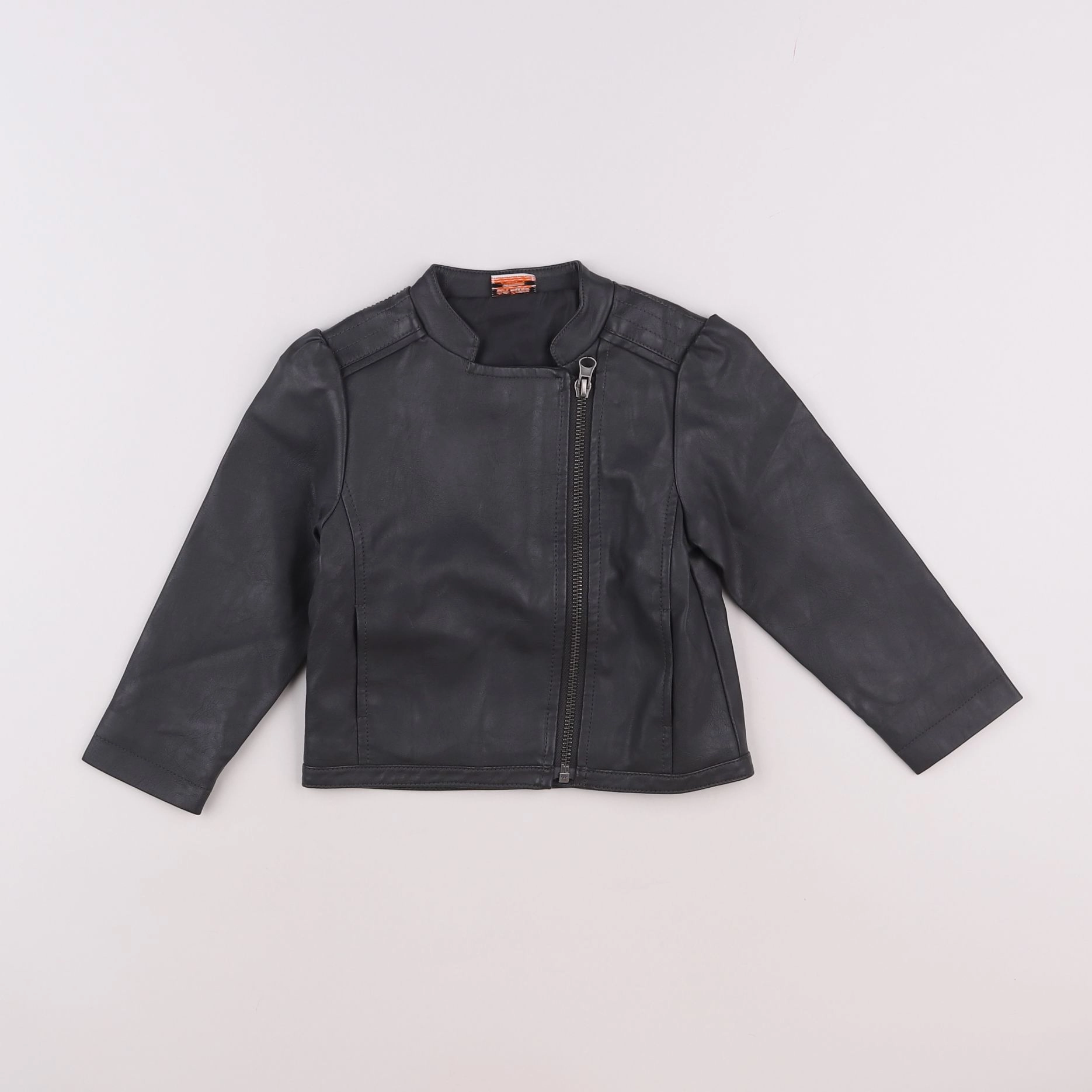 Tape à l'oeil - veste simili cuir gris - 2 ans