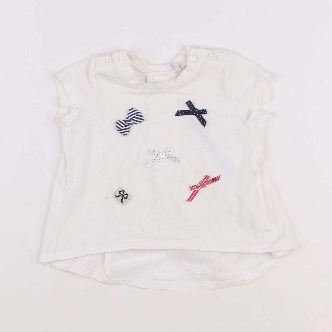 IKKS - tee-shirt blanc - 6 mois
