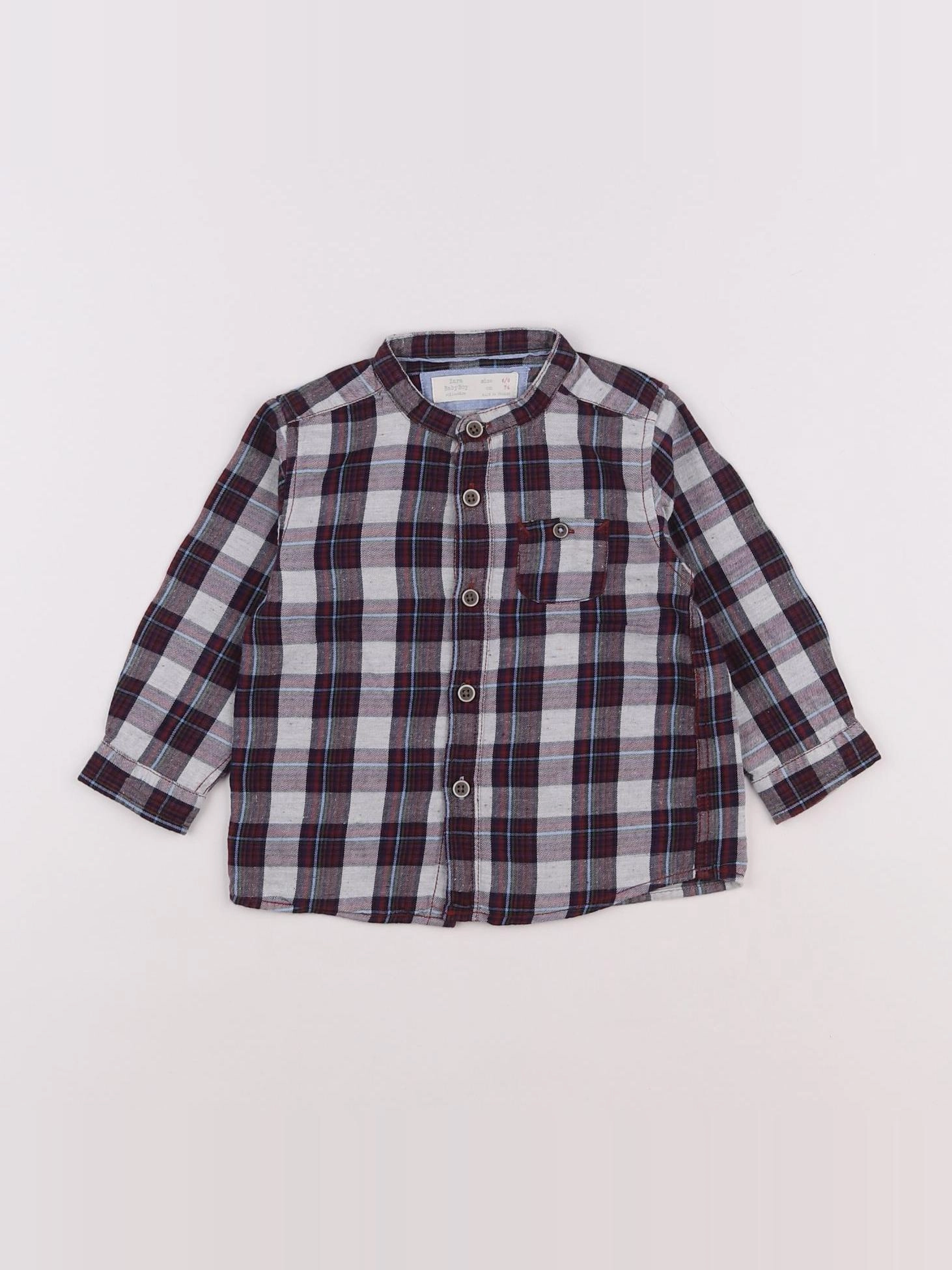 Zara - chemise violet - 6/9 mois