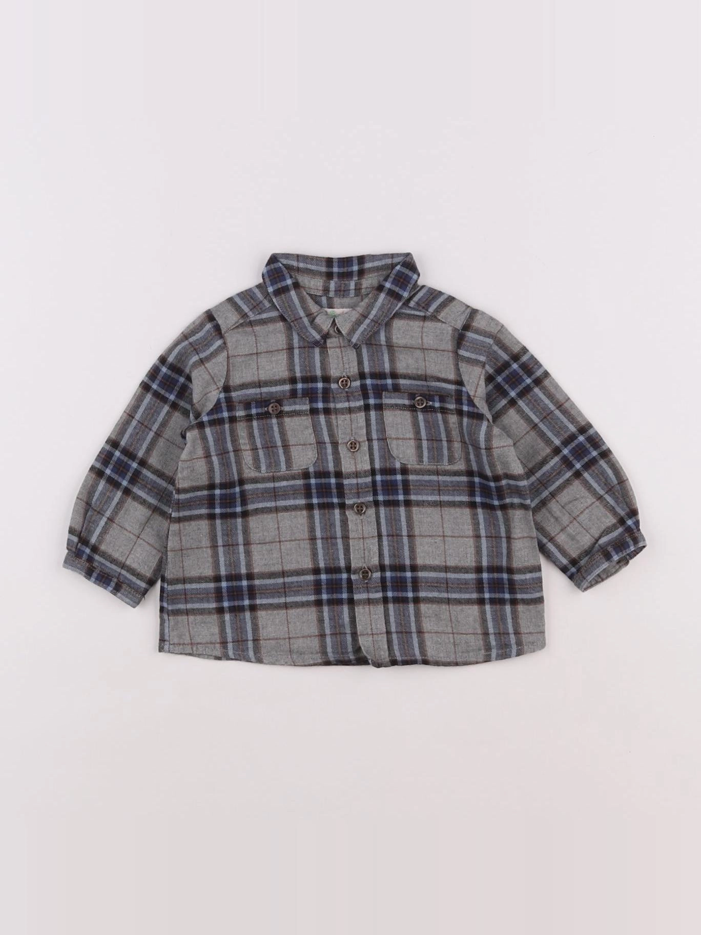 Bonpoint - chemise gris - 6 mois