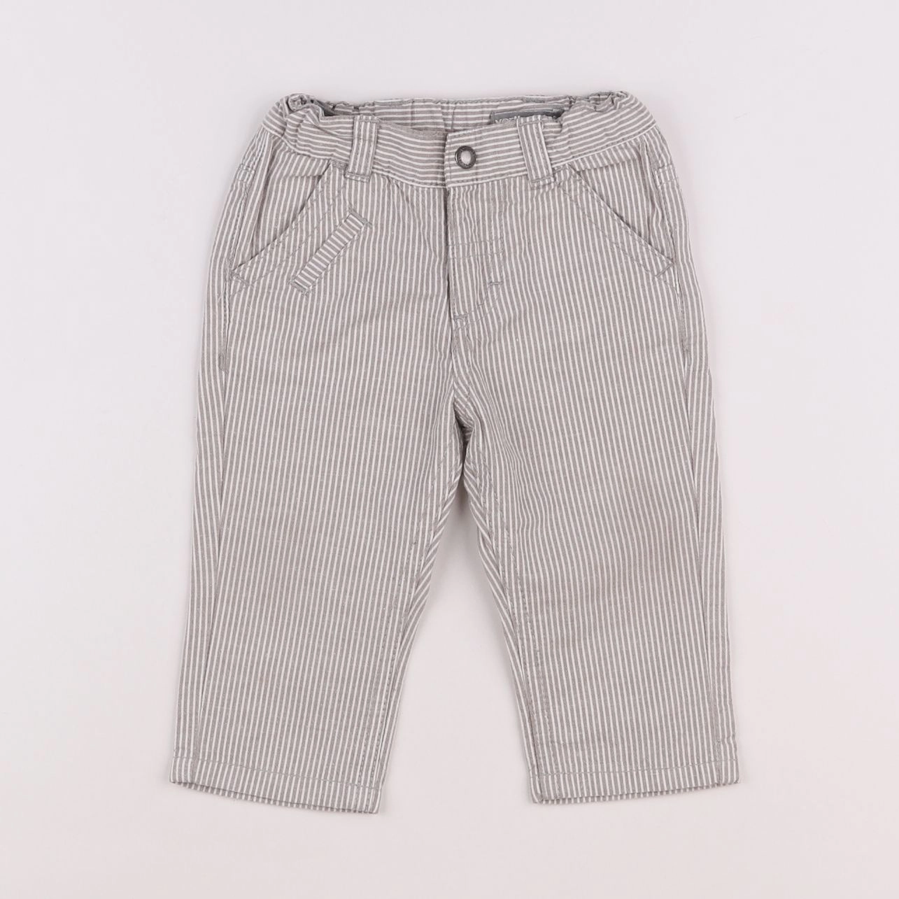 Vertbaudet - pantalon marron - 12 mois