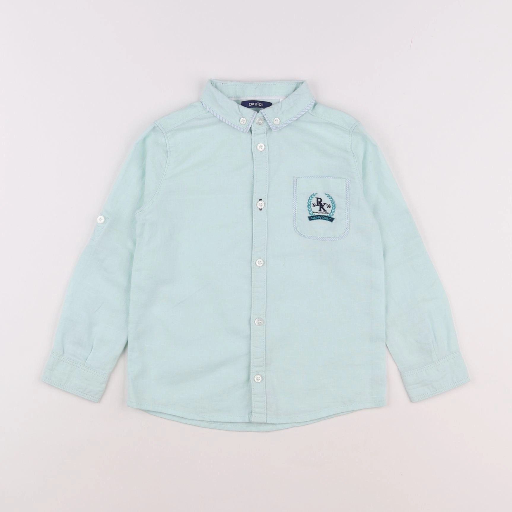 Okaidi - chemise vert - 4 ans