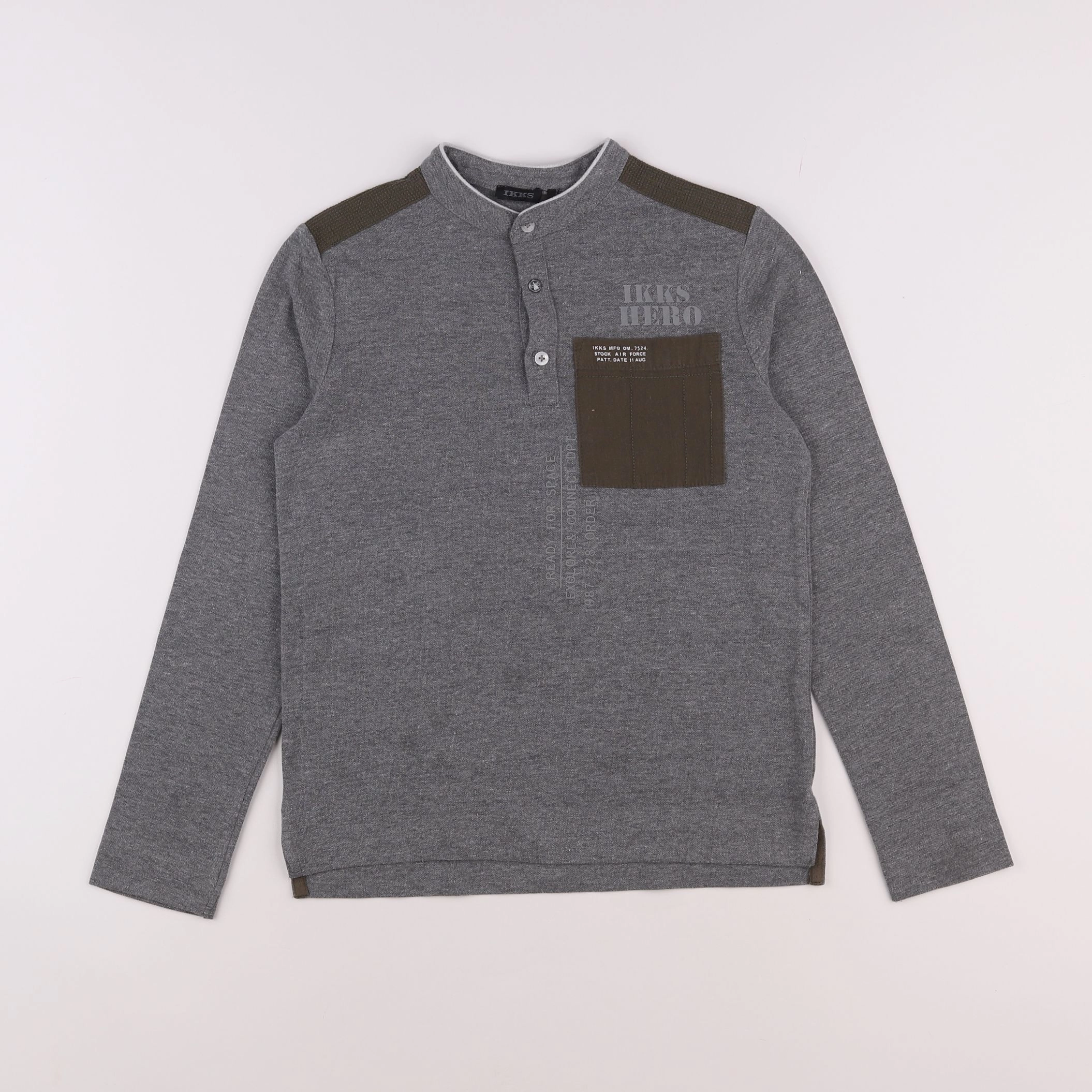 IKKS - polo gris - 10 ans