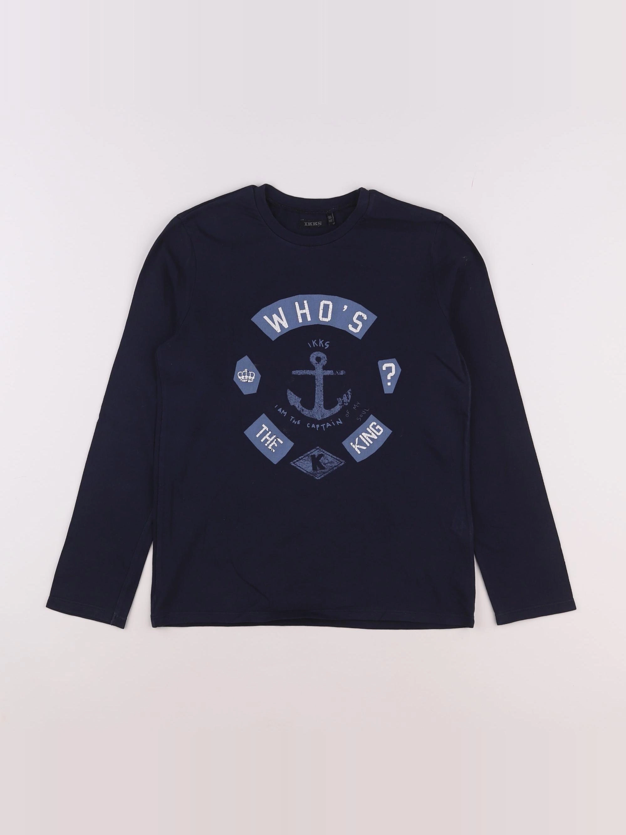 IKKS - tee-shirt bleu - 10 ans