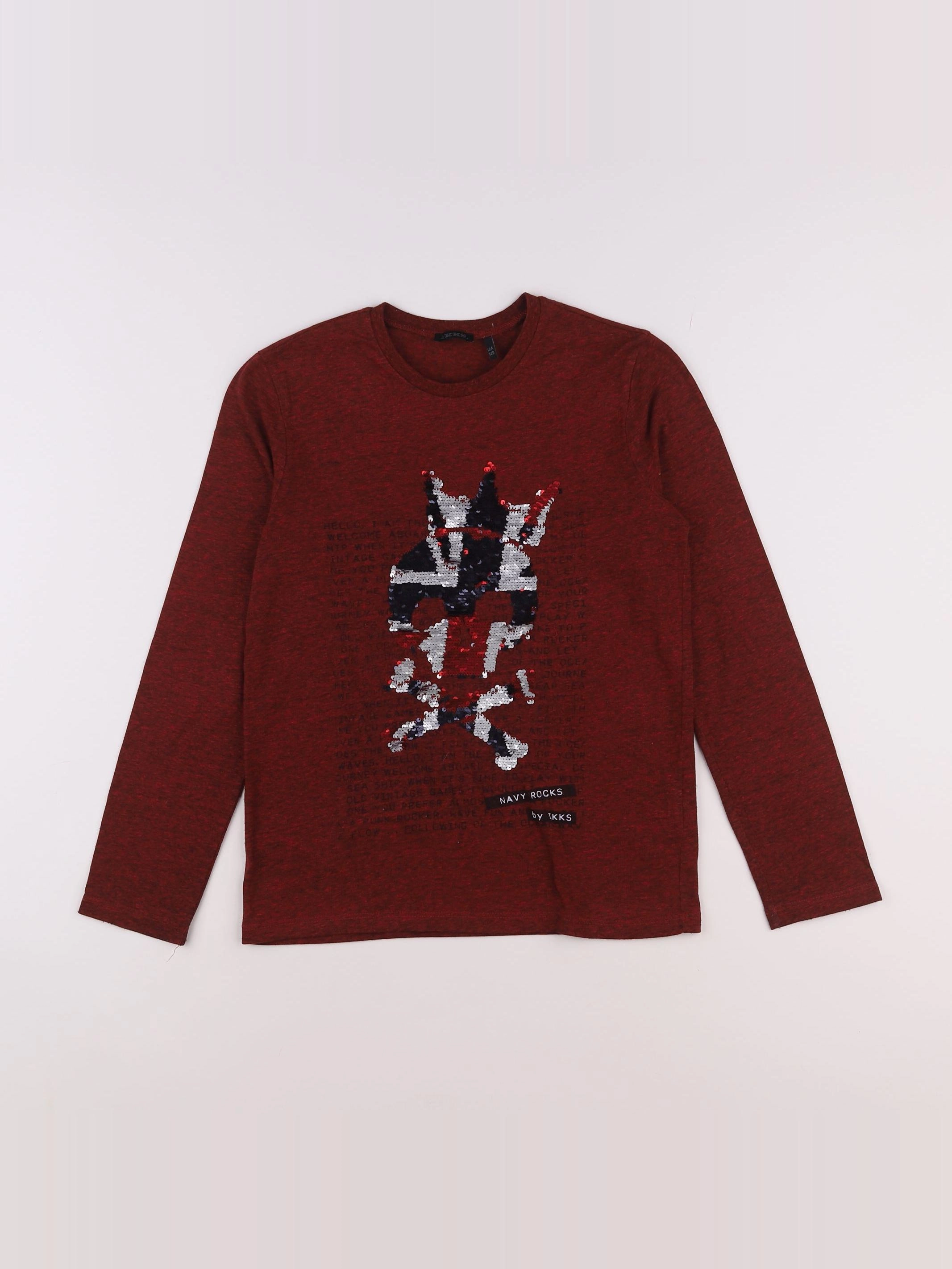 IKKS - tee-shirt rouge - 10 ans