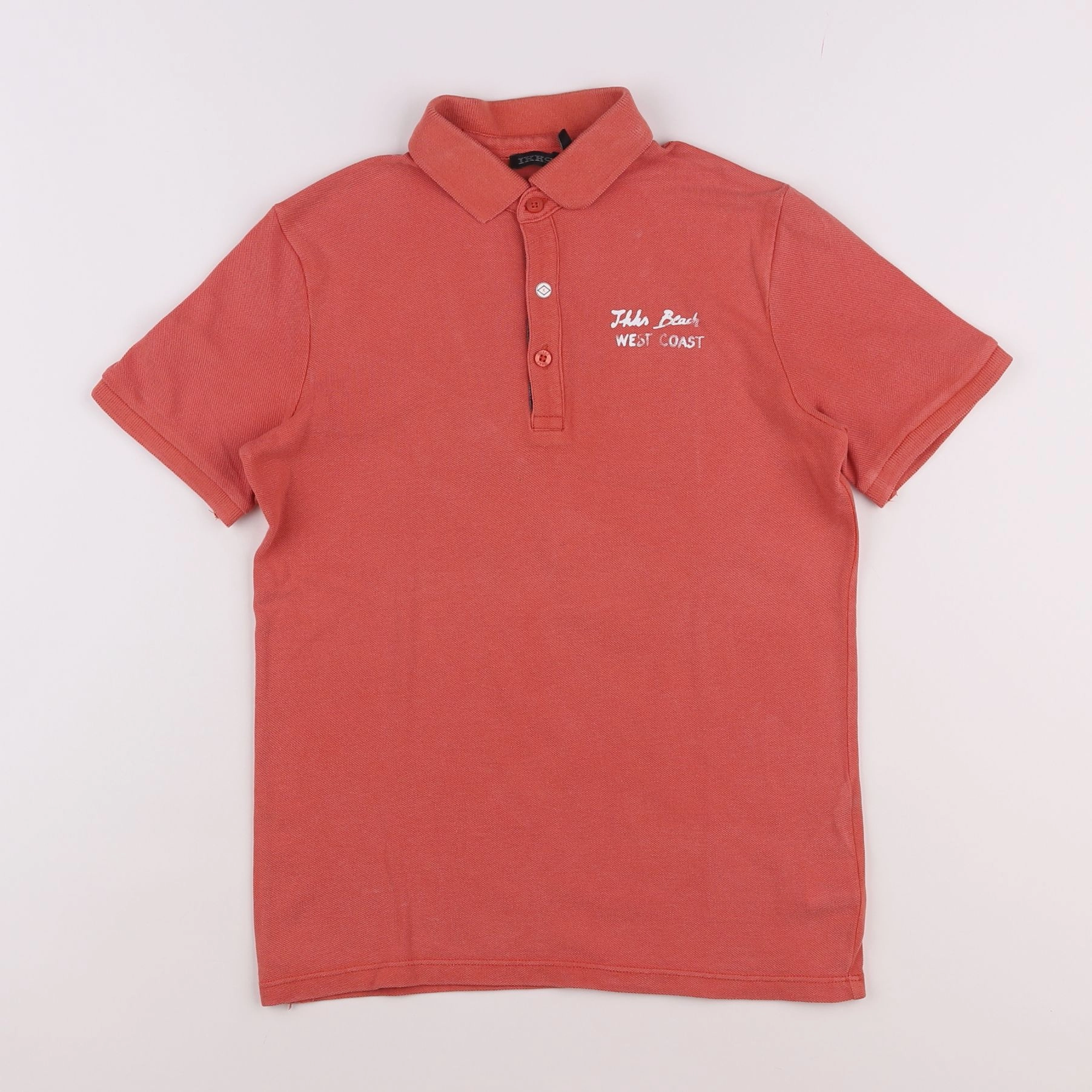 IKKS - polo rouge - 10 ans