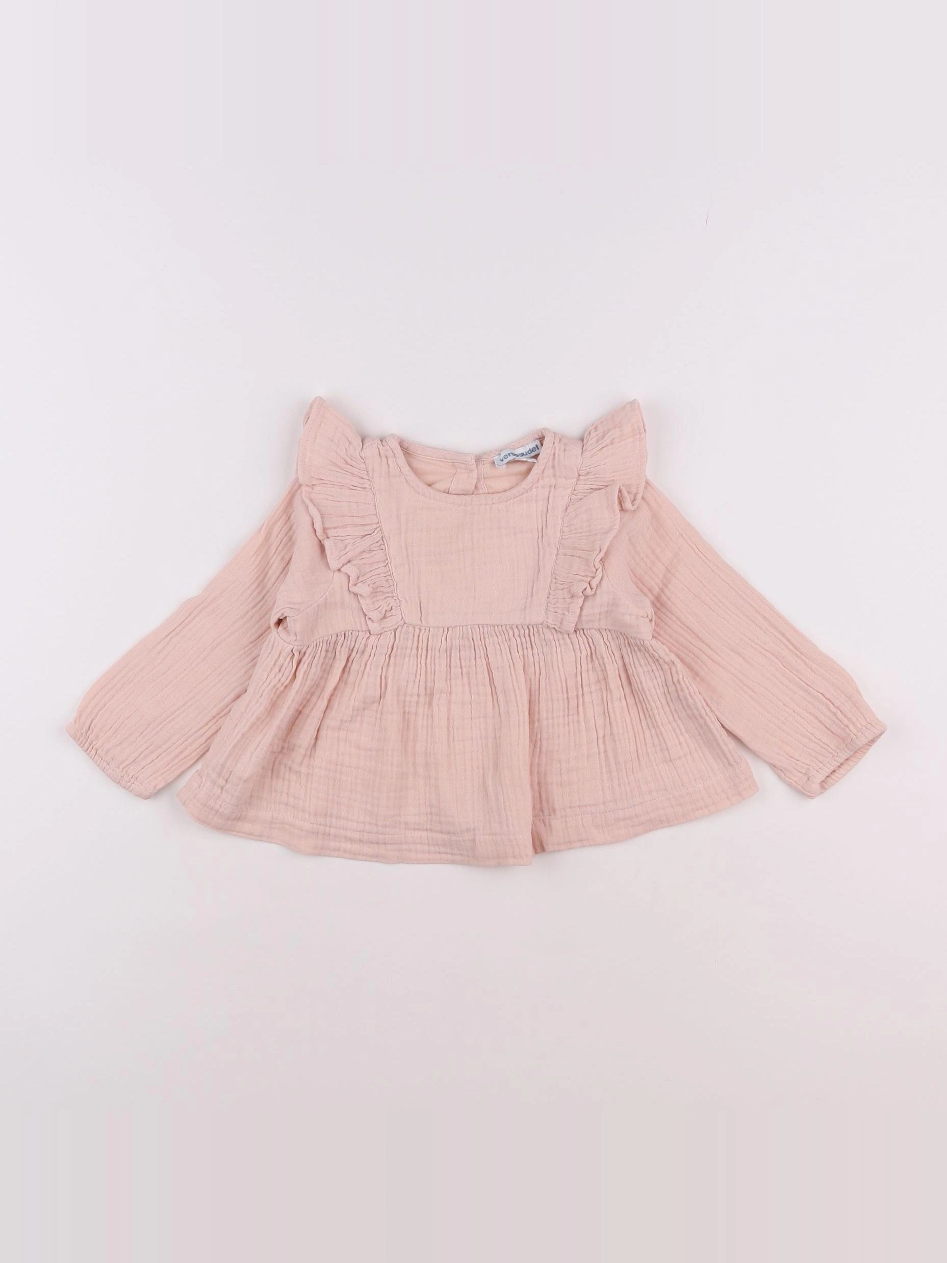 Vertbaudet - blouse rose - 12 mois