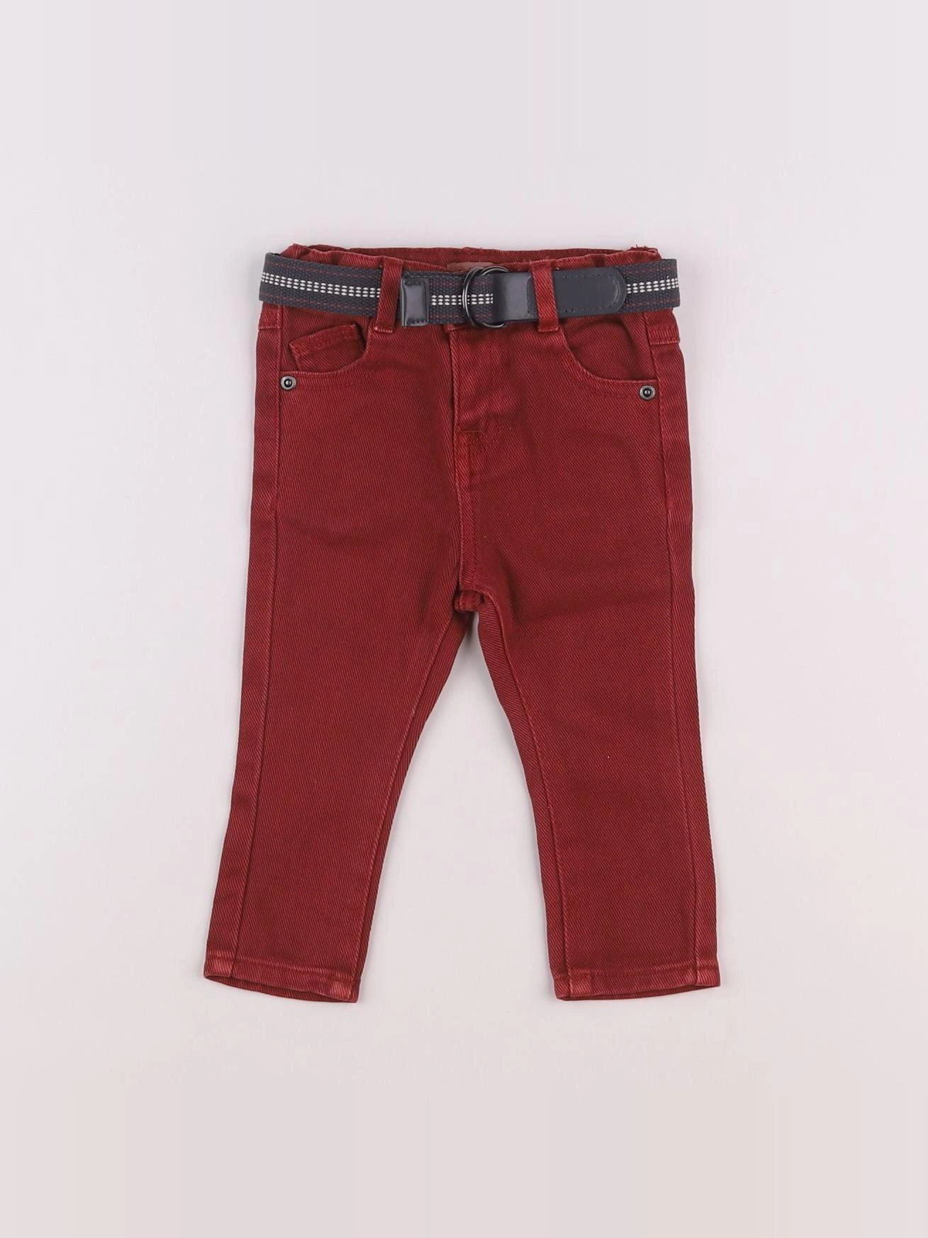 Vertbaudet - jean rouge - 6 mois
