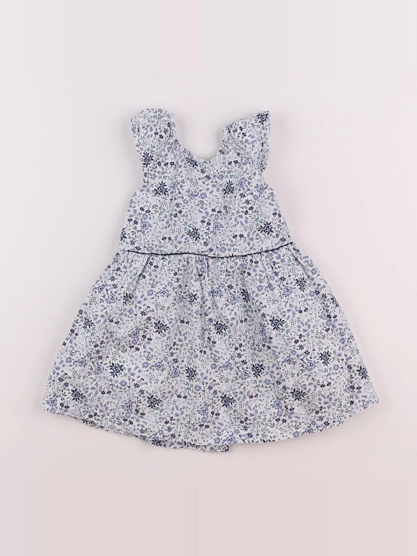 Vertbaudet - robe bleu - 18 mois