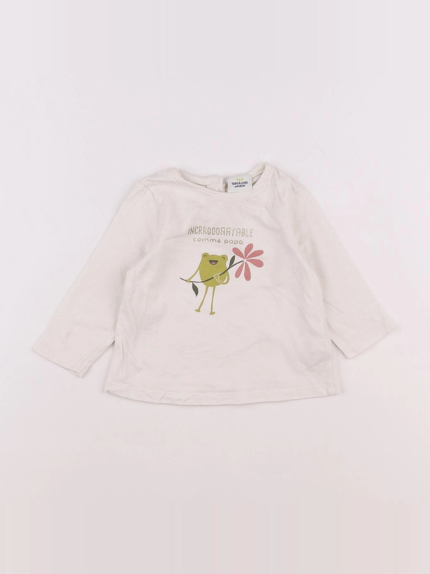 Tape à l'oeil - tee-shirt beige - 6 mois