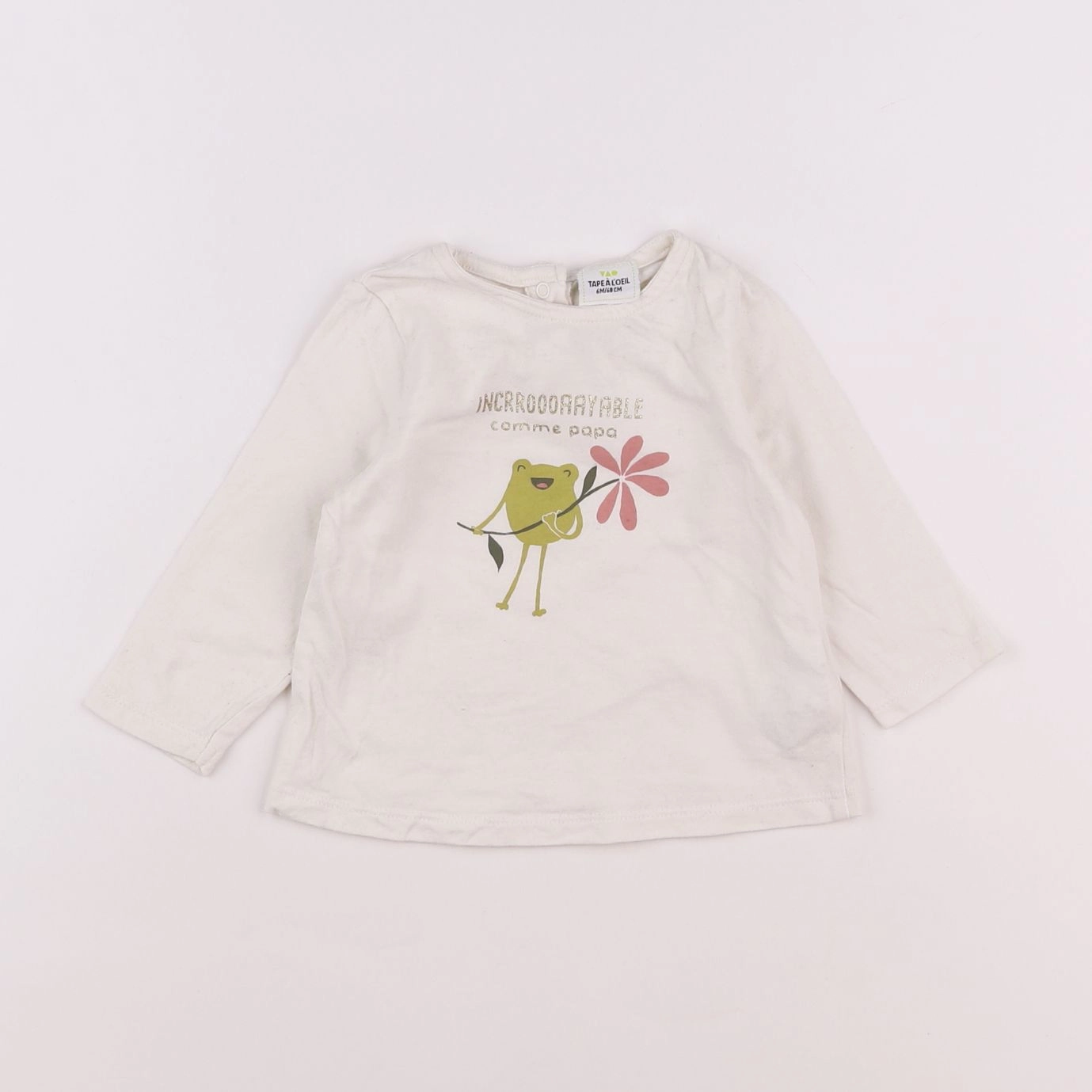 Tape à l'oeil - tee-shirt beige - 6 mois