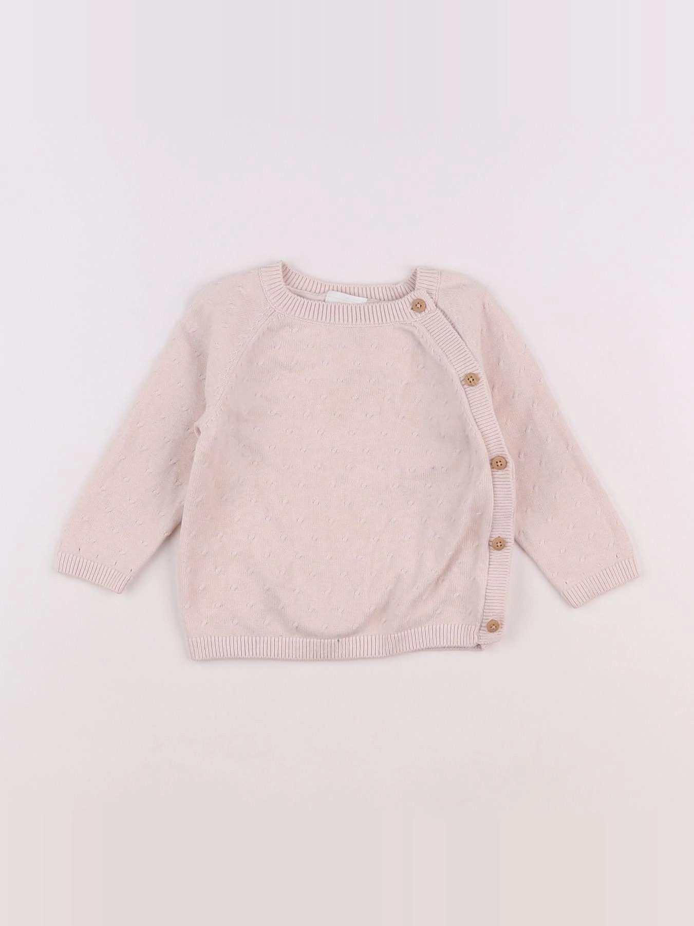 Tape à l'oeil - gilet rose - 6 mois