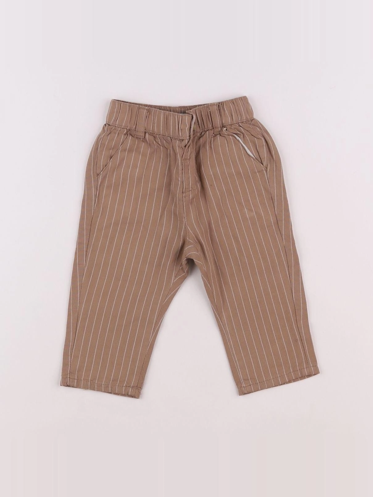 Vertbaudet - pantalon marron - 6 mois