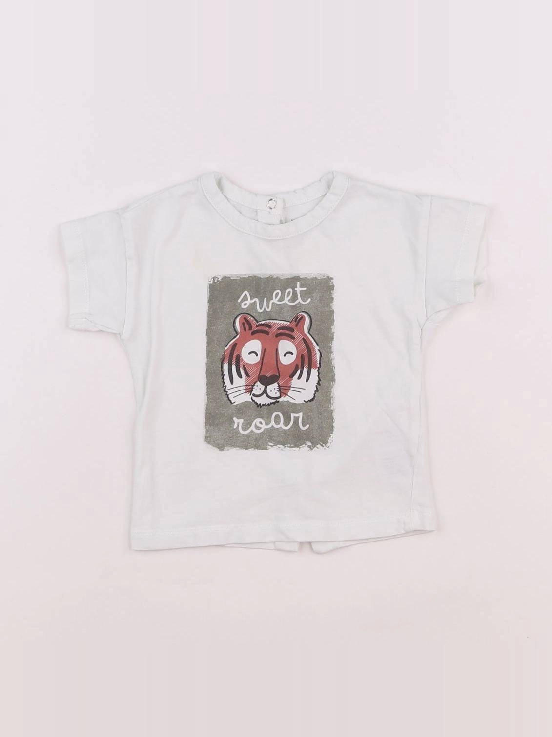 Vertbaudet - tee-shirt blanc - 6 mois