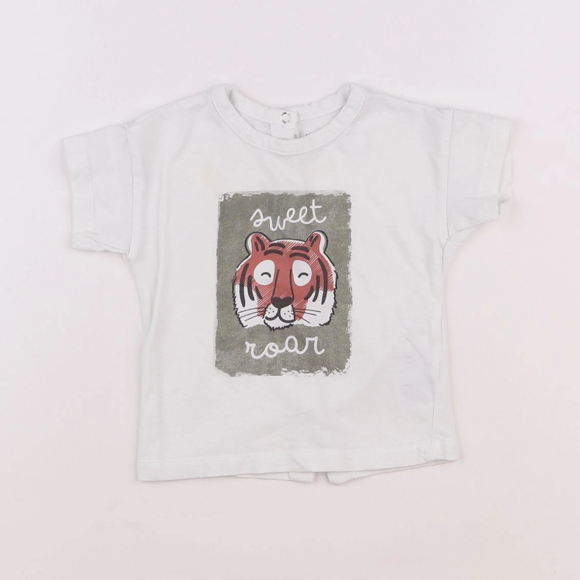 Vertbaudet - tee-shirt blanc - 6 mois