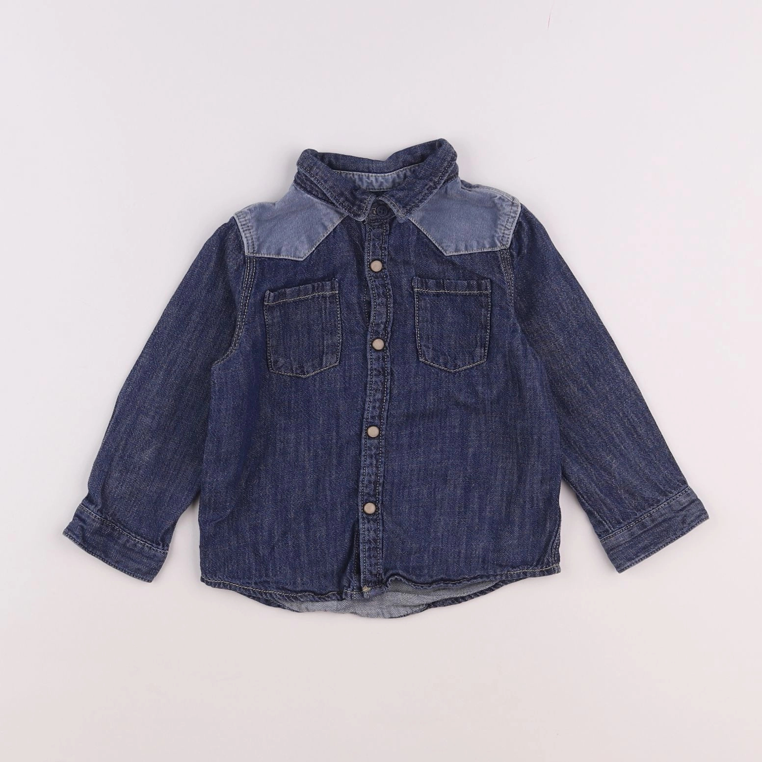 Zara - chemise bleu - 12/18 mois