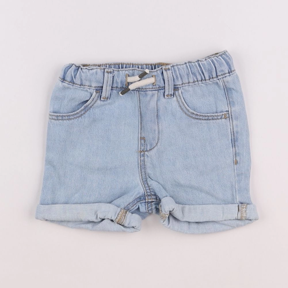 Mango - short bleu - 9/12 mois