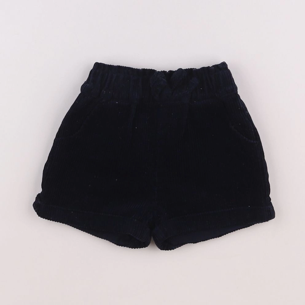Vertbaudet - short bleu - 9 mois