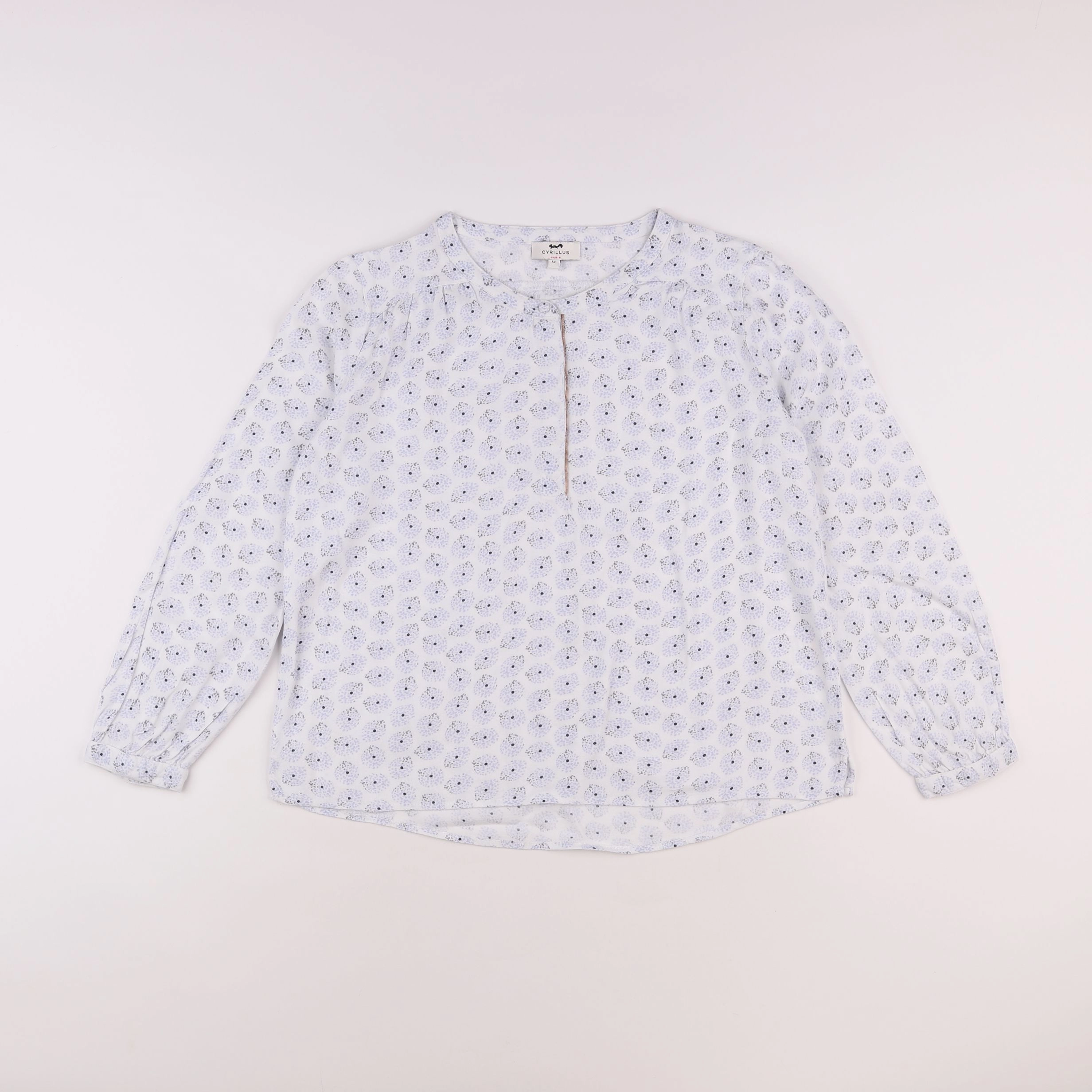 Cyrillus - blouse bleu - 12 ans