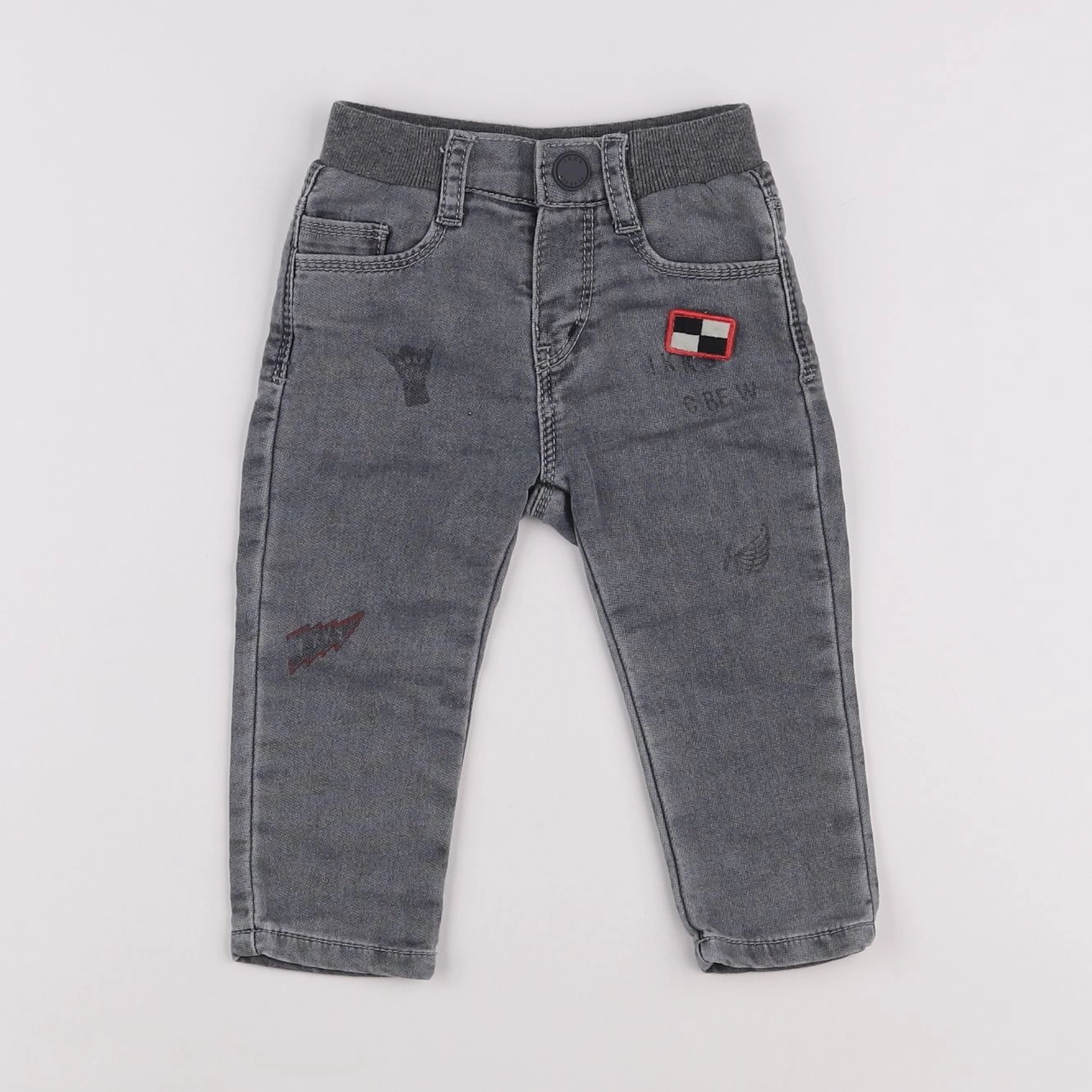 IKKS - jean gris - 12 mois