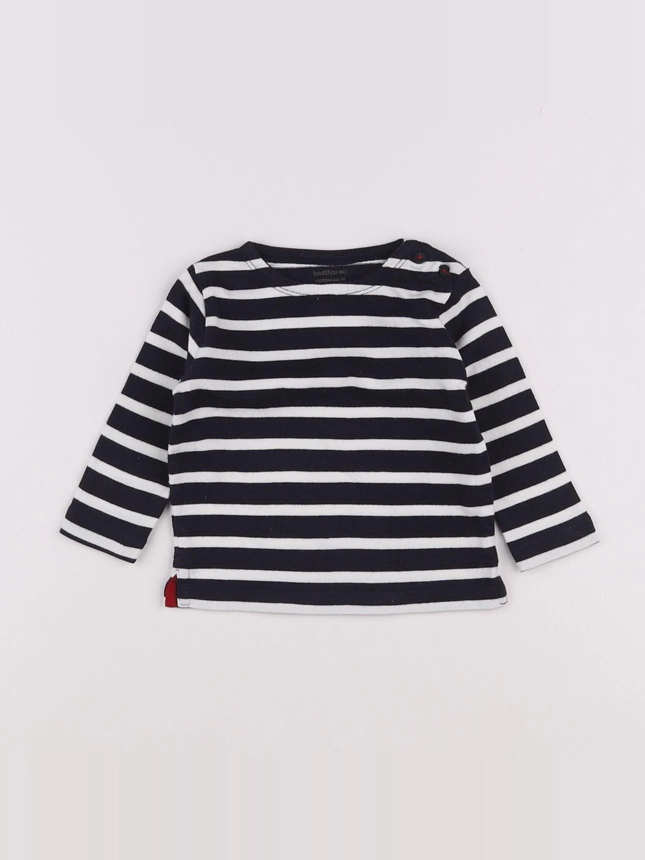Boutchou - tee-shirt bleu - 6 mois