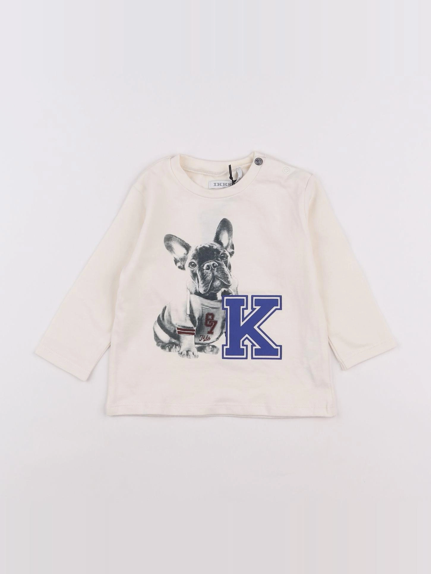 IKKS - tee-shirt beige - 12 mois