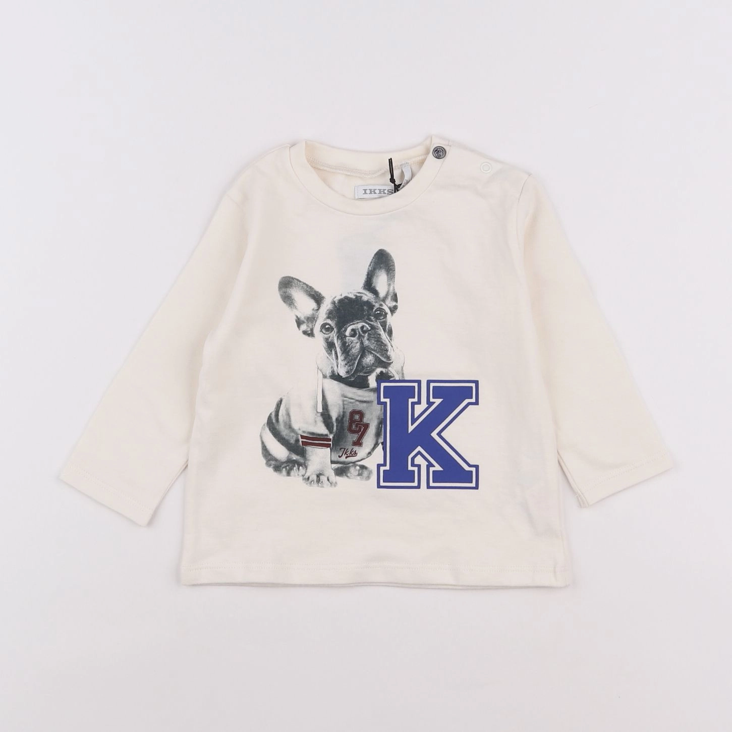 IKKS - tee-shirt beige - 12 mois