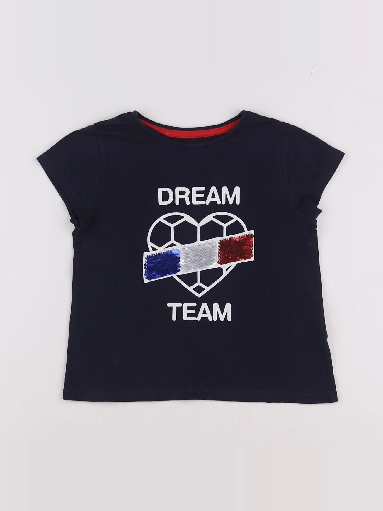 Vertbaudet - tee-shirt bleu - 5 ans