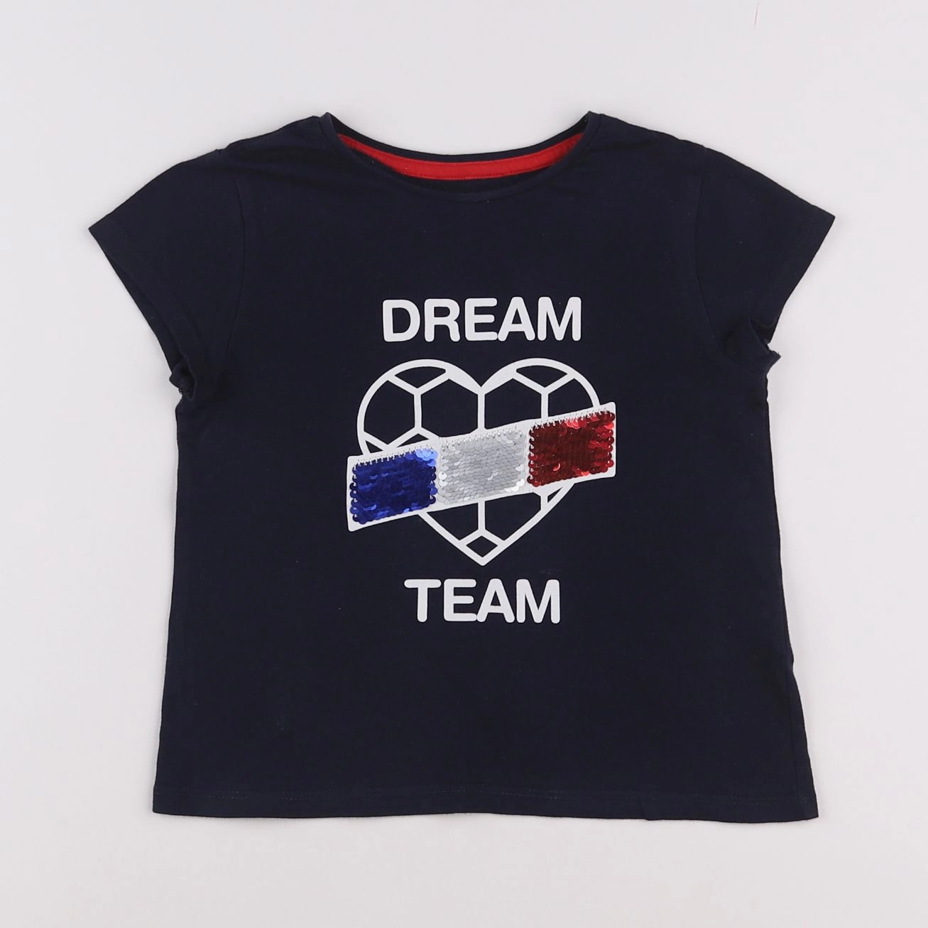Vertbaudet - tee-shirt bleu - 5 ans